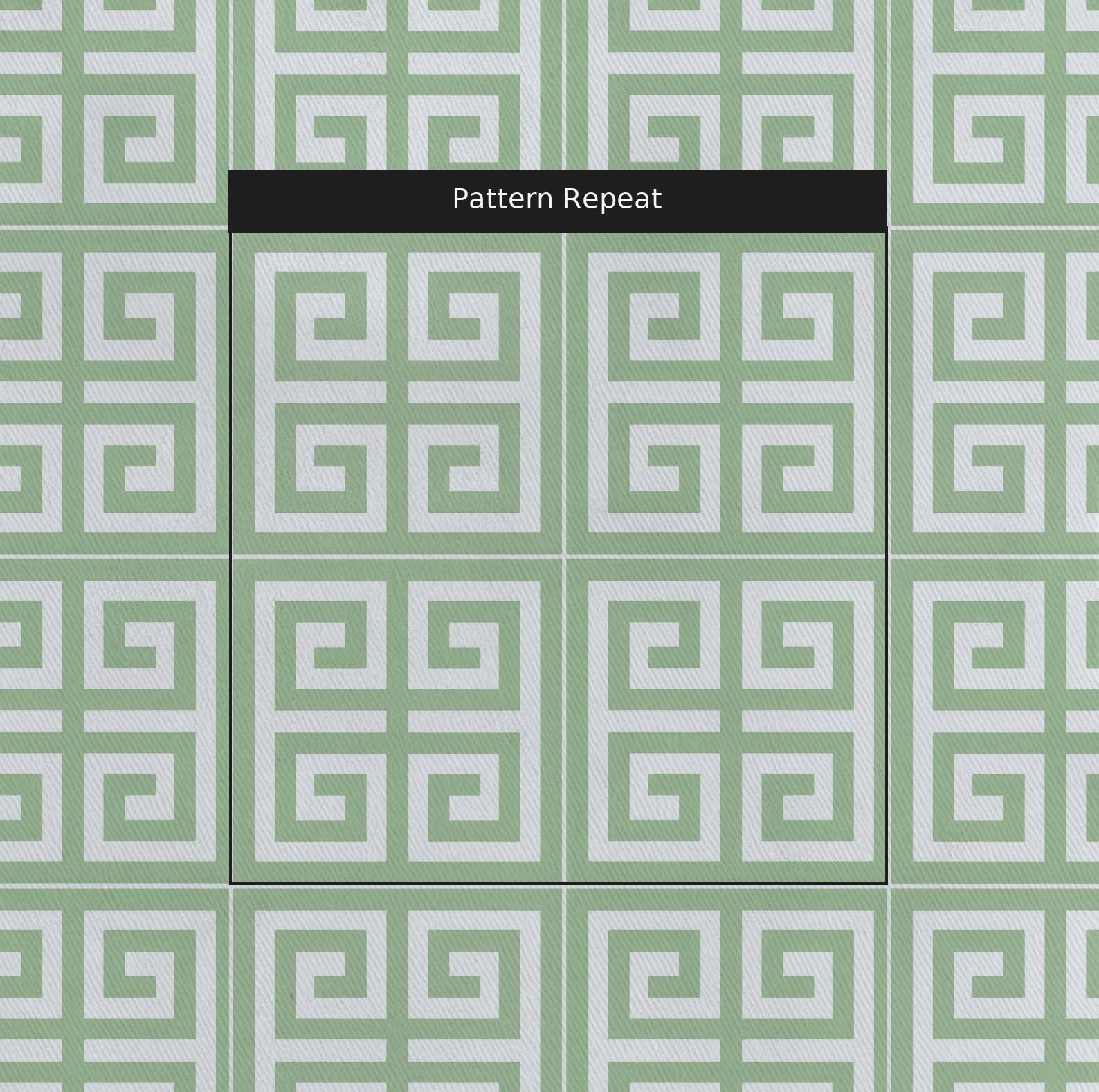 Palm Promenade Cool Mint Greek Key - Fabric - Lemon Park