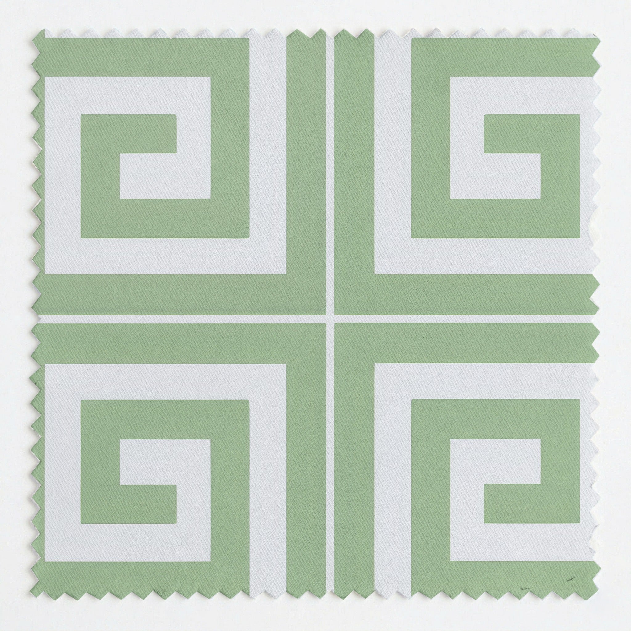 Palm Promenade Cool Mint Greek Key - Fabric - Lemon Park
