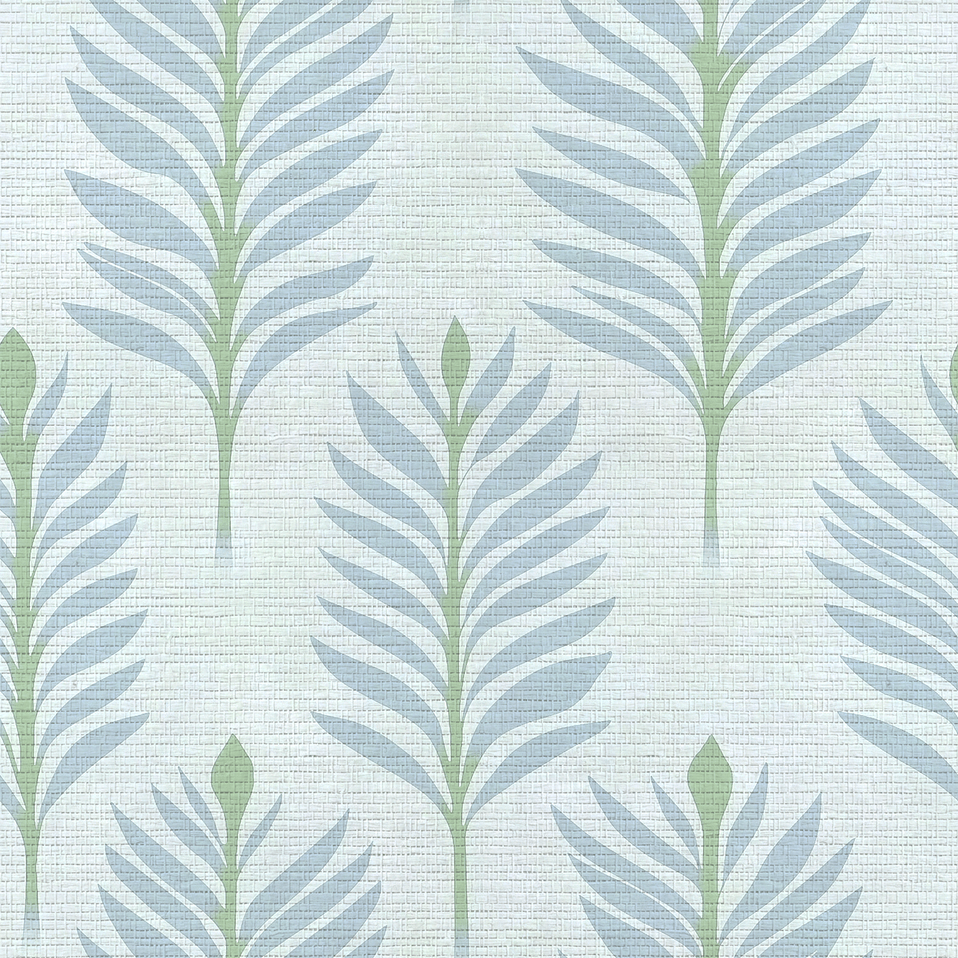 Palm Promenade Faux Grasscloth Wallpaper - Lemon Park