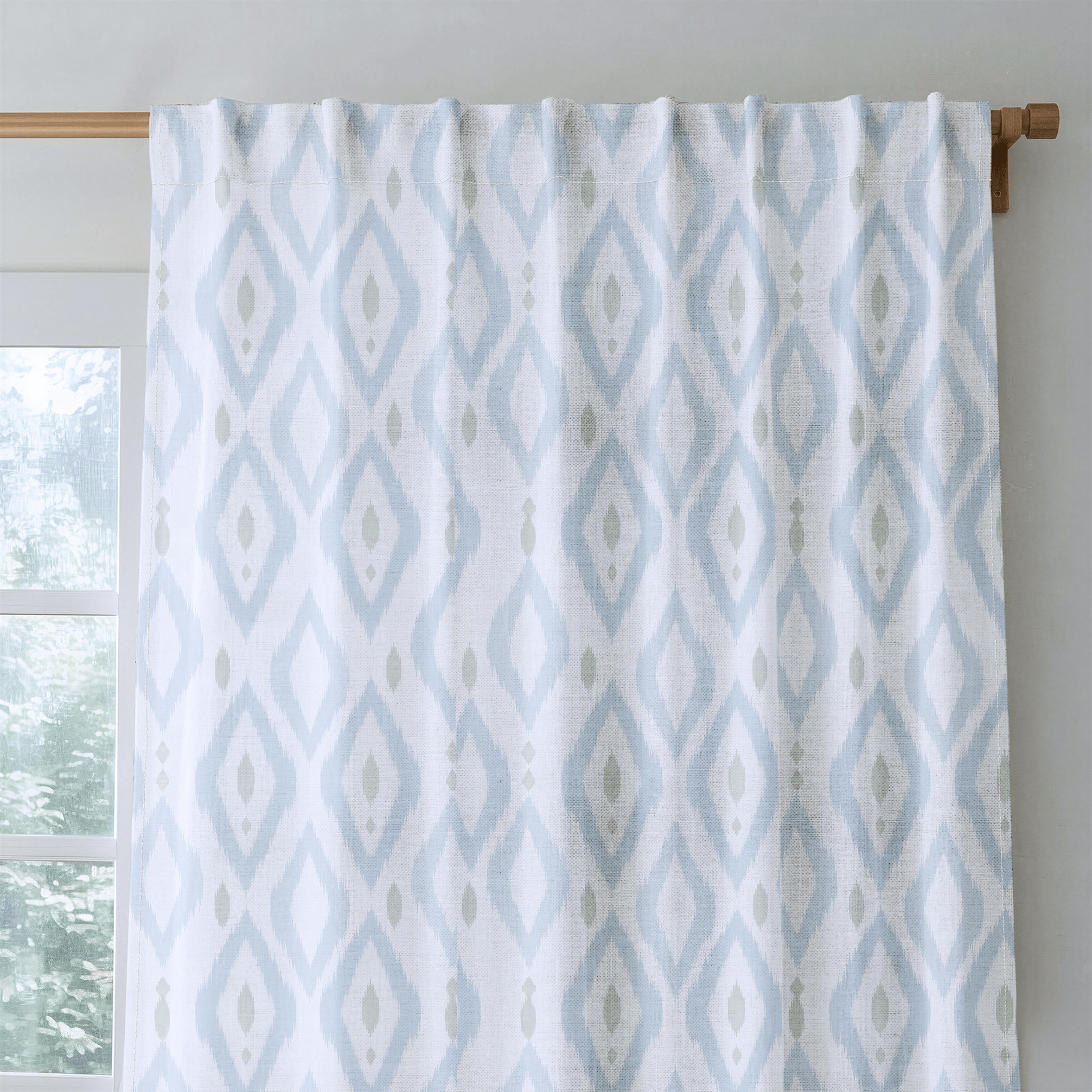 Palm Promenade Ikat - Drapery - Lemon Park