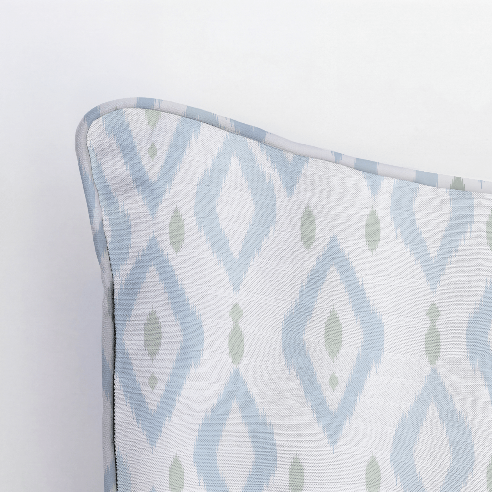 Palm Promenade Ikat Throw Pillow - Lemon Park