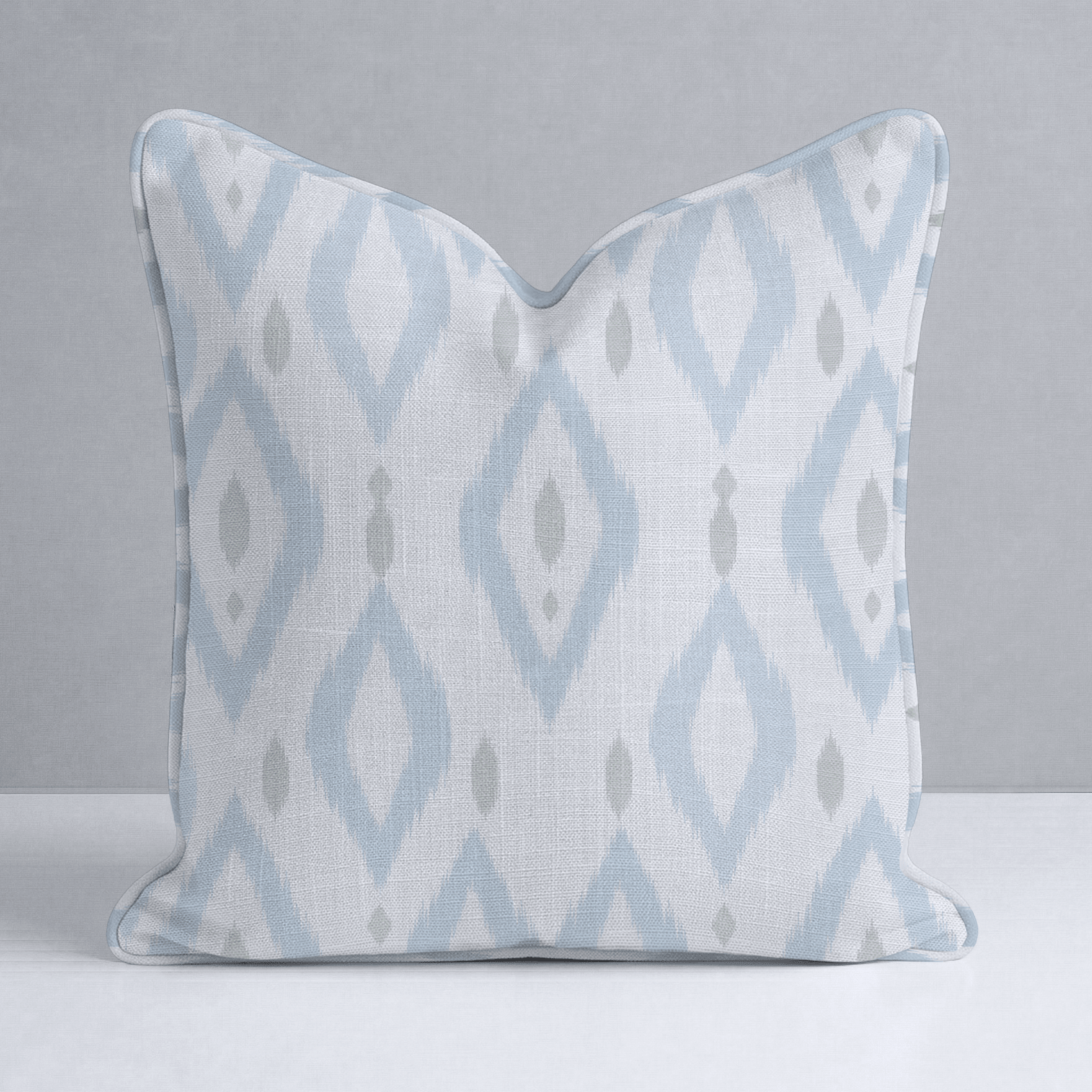 Palm Promenade Ikat Throw Pillow - Lemon Park