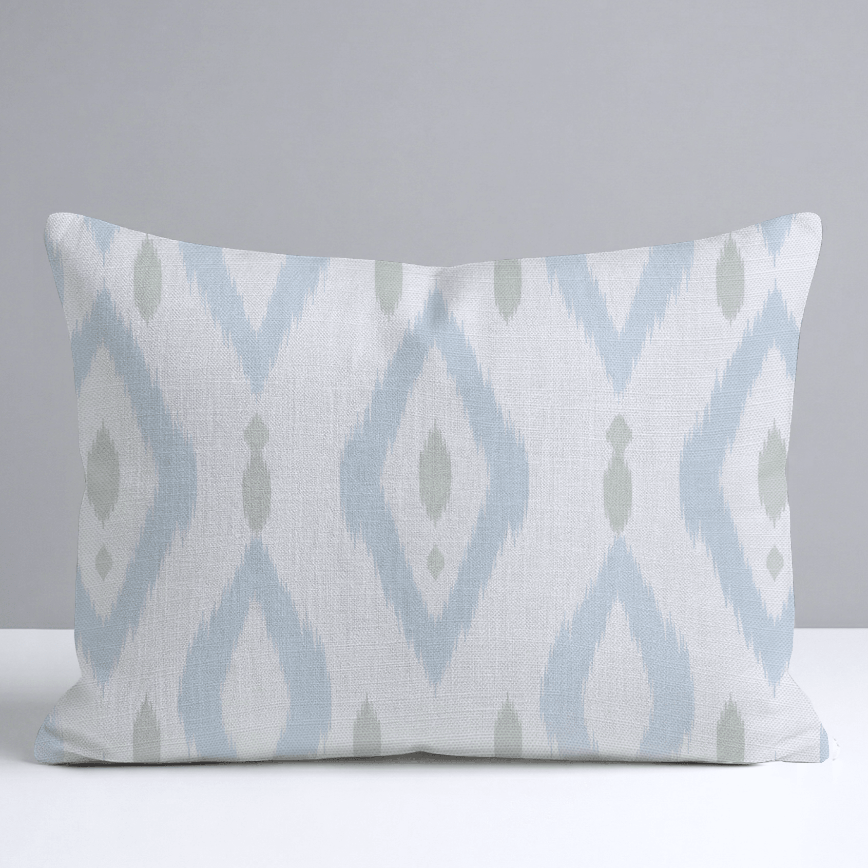 Palm Promenade Ikat Throw Pillow - Lemon Park