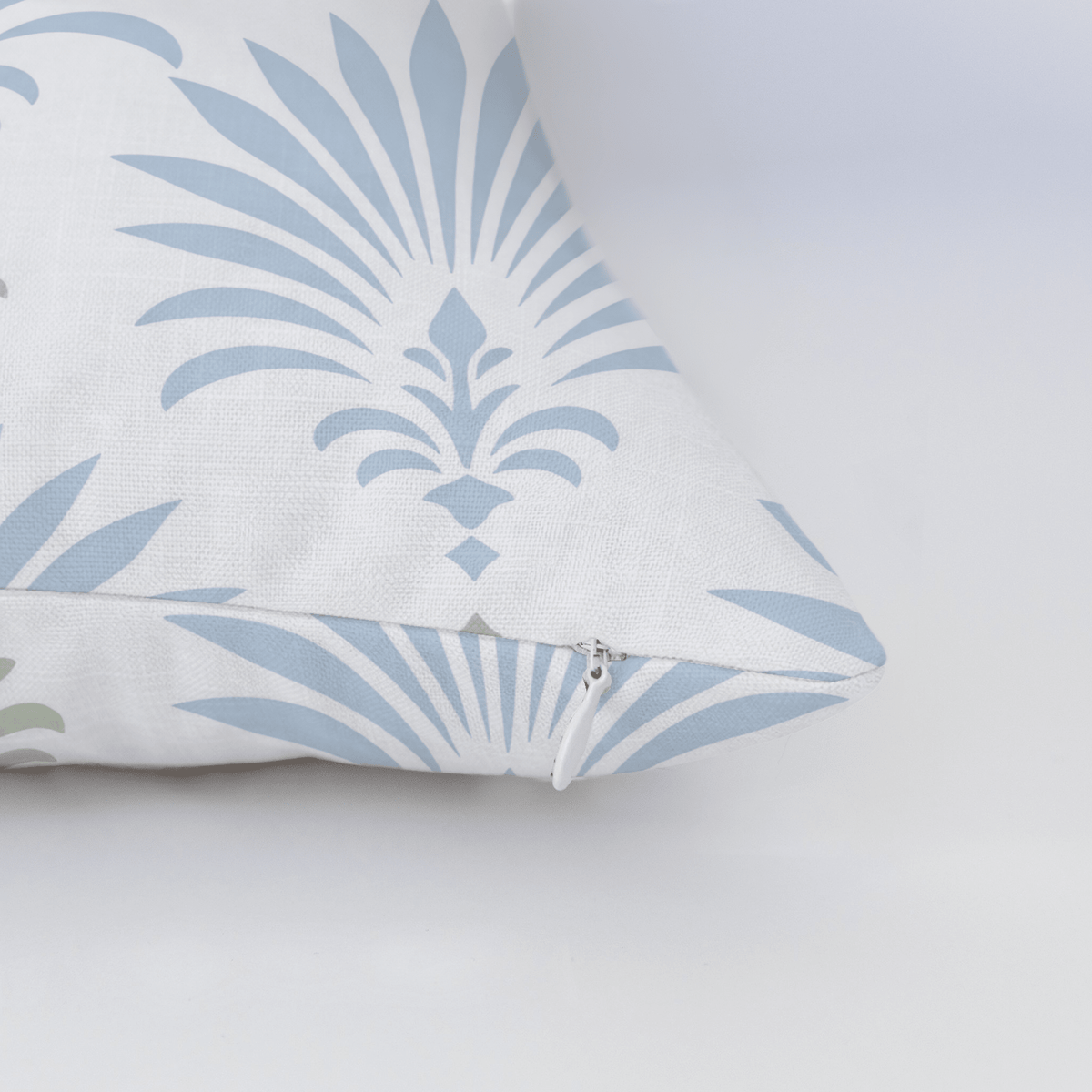 Palm Promenade Palm Fronds Throw Pillow - Lemon Park