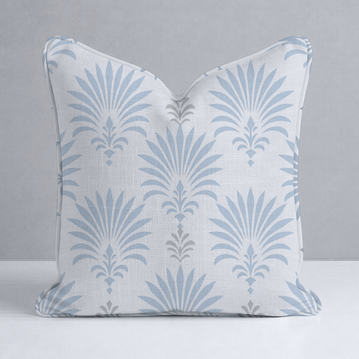 Palm Promenade Palm Fronds Throw Pillow - Lemon Park