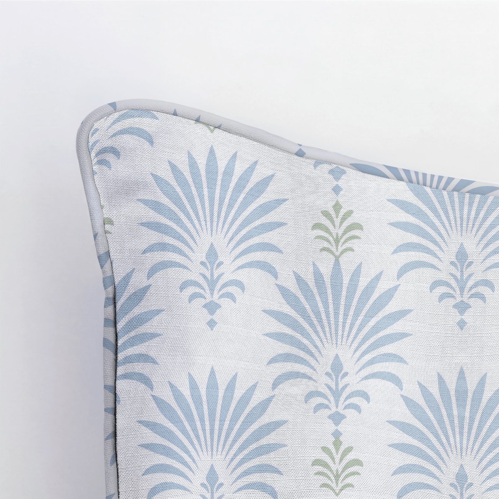 Palm Promenade Palm Fronds Throw Pillow - Lemon Park