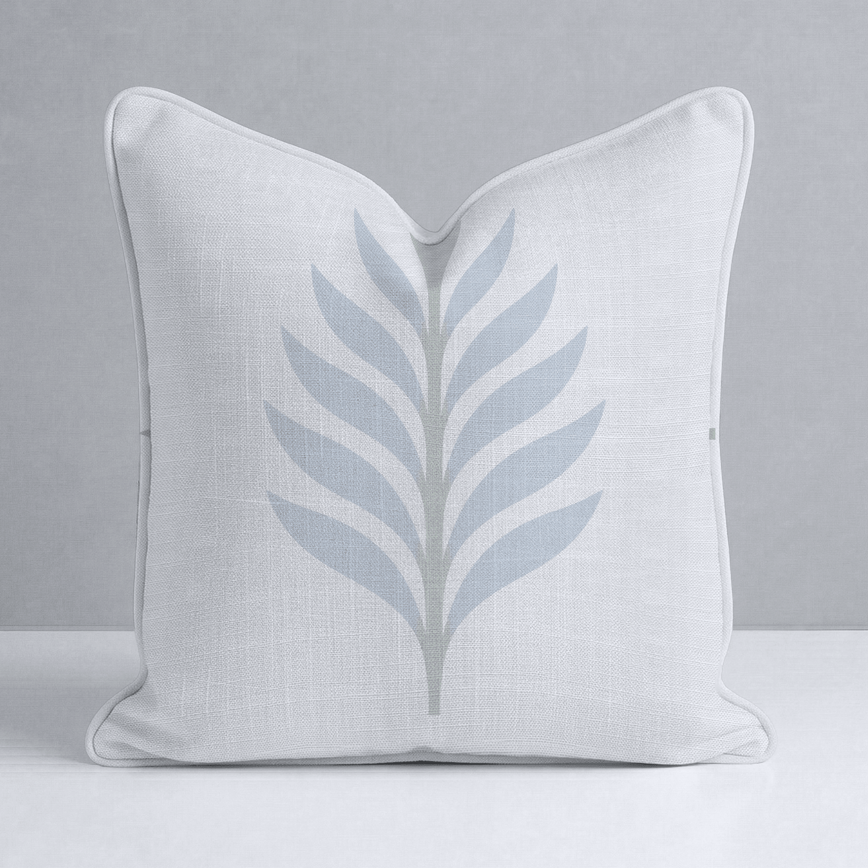 Palm Promenade Sea Salt Palm Court Throw Pillow - Lemon Park