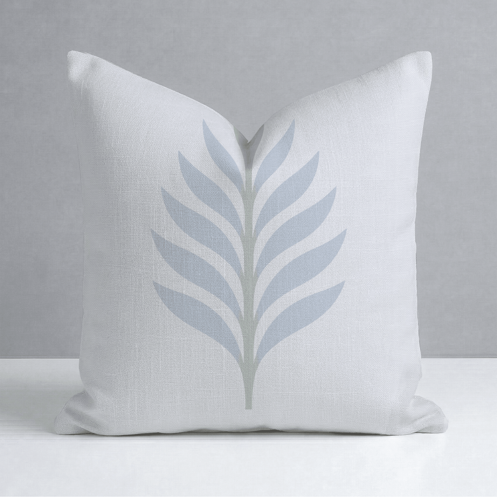 Palm Promenade Sea Salt Palm Court Throw Pillow - Lemon Park