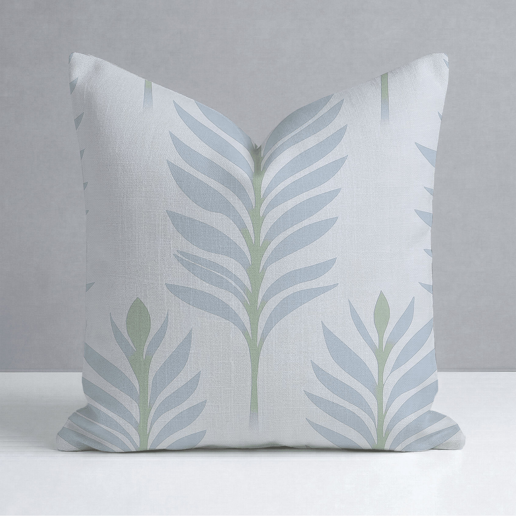 Palm Promenade Throw Pillow - Lemon Park