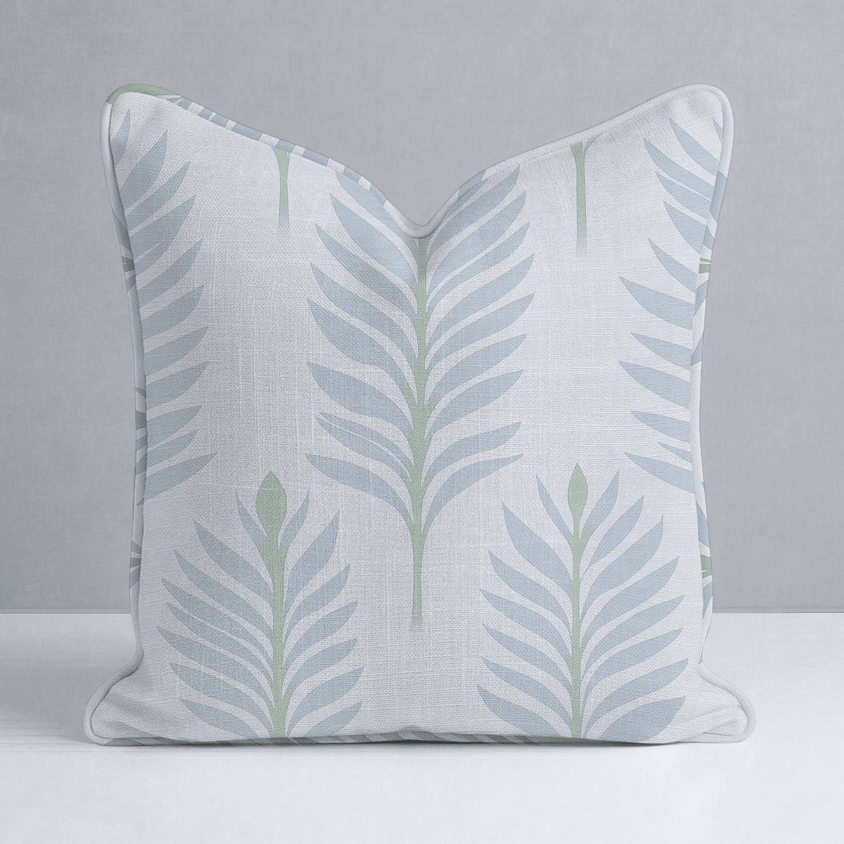 Palm Promenade Throw Pillow - Lemon Park