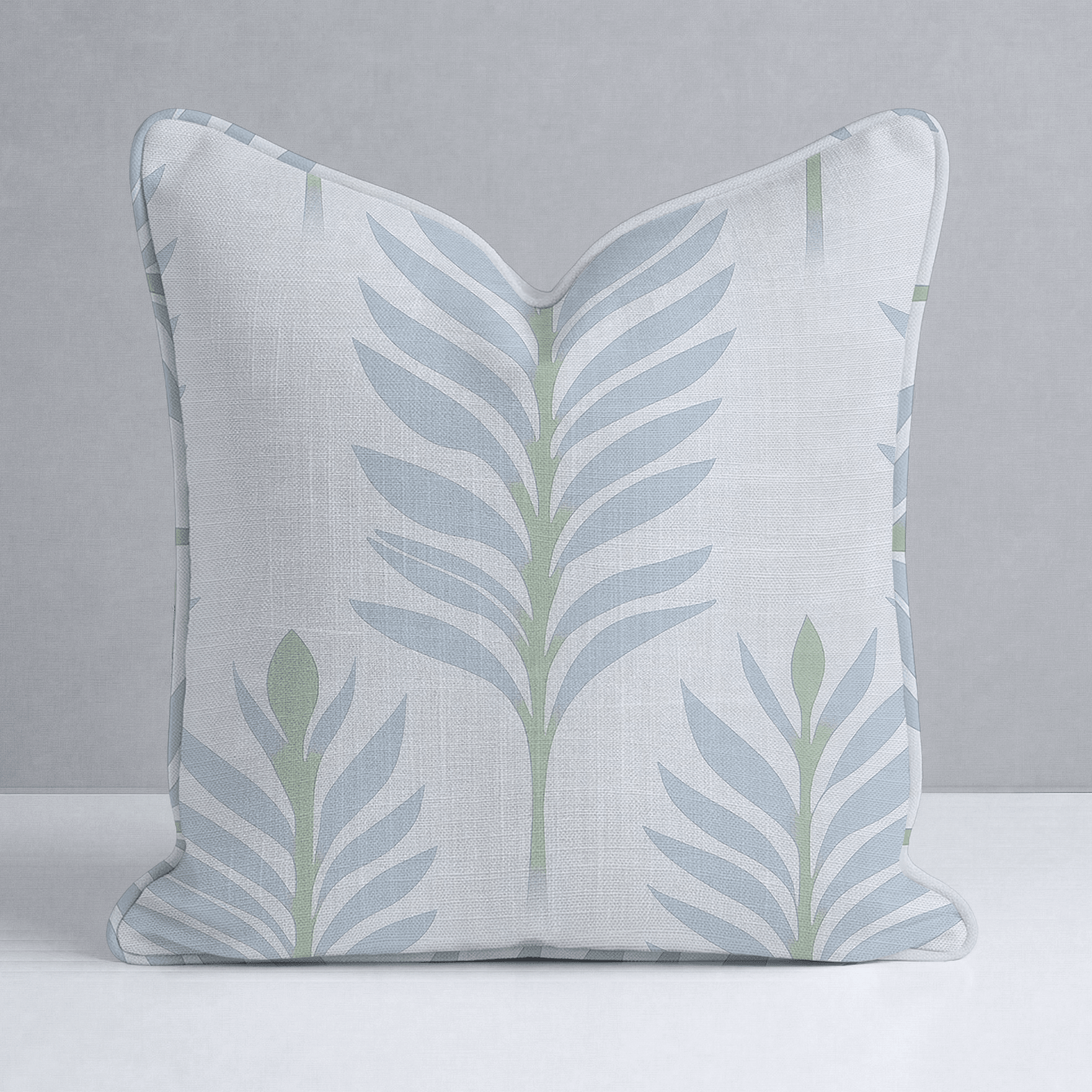Palm Promenade Throw Pillow - Lemon Park