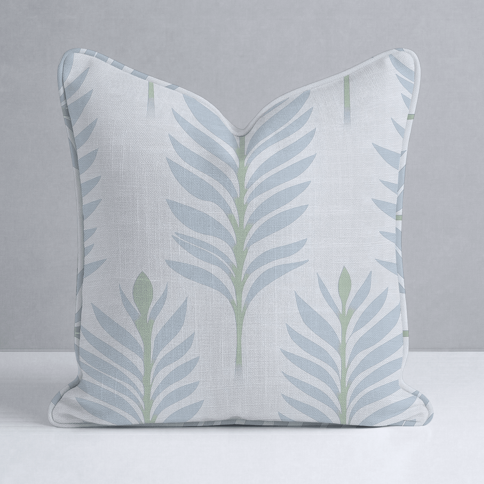Palm Promenade Throw Pillow - Lemon Park