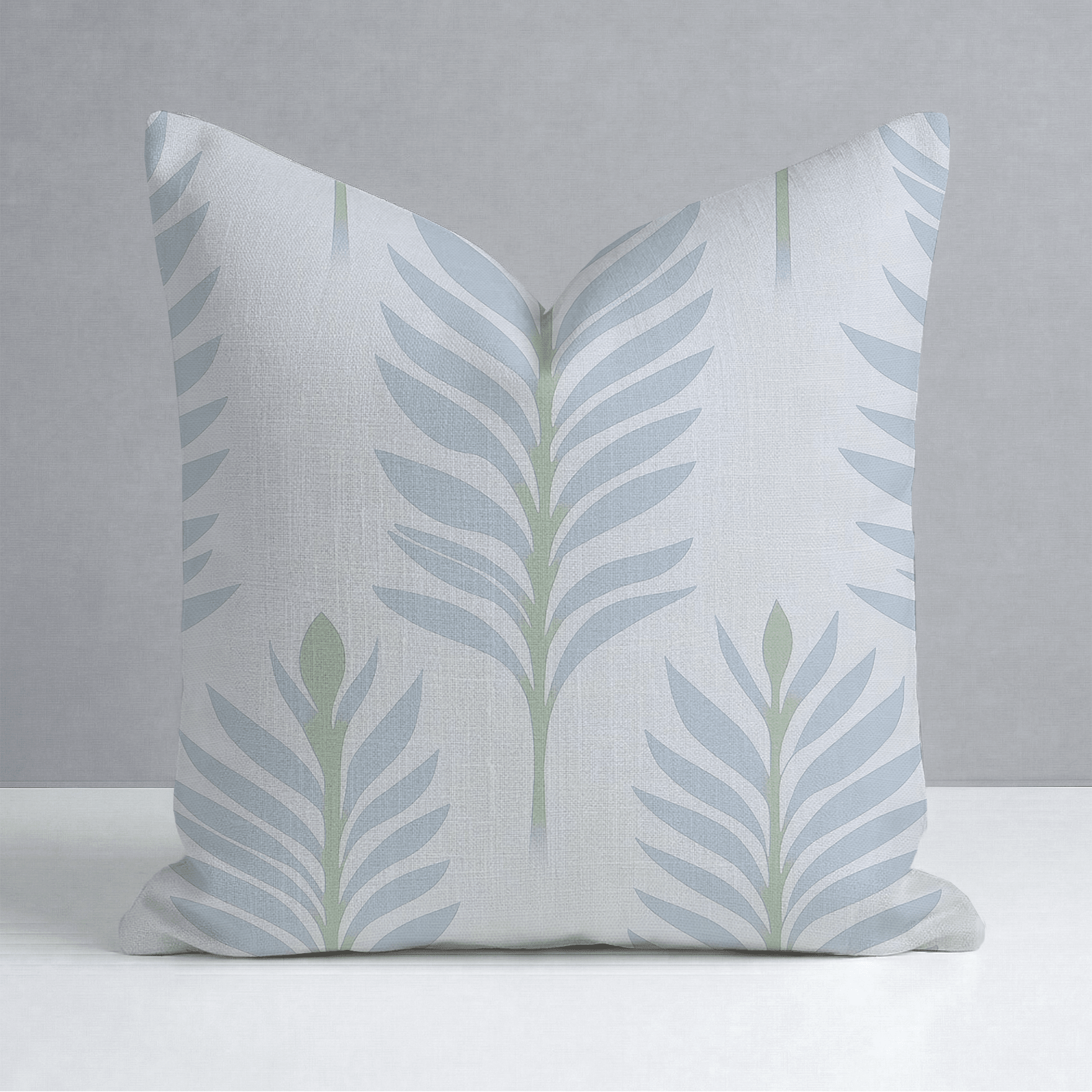 Palm Promenade Throw Pillow - Lemon Park
