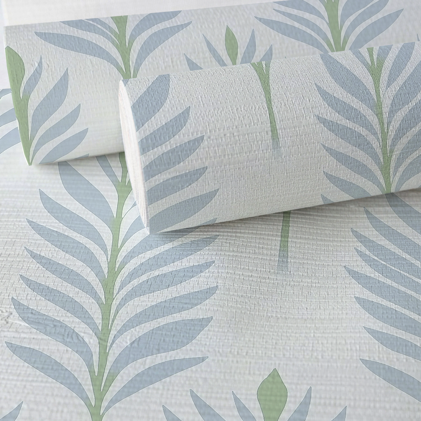 Palm Promenade Faux Grasscloth Wallpaper
