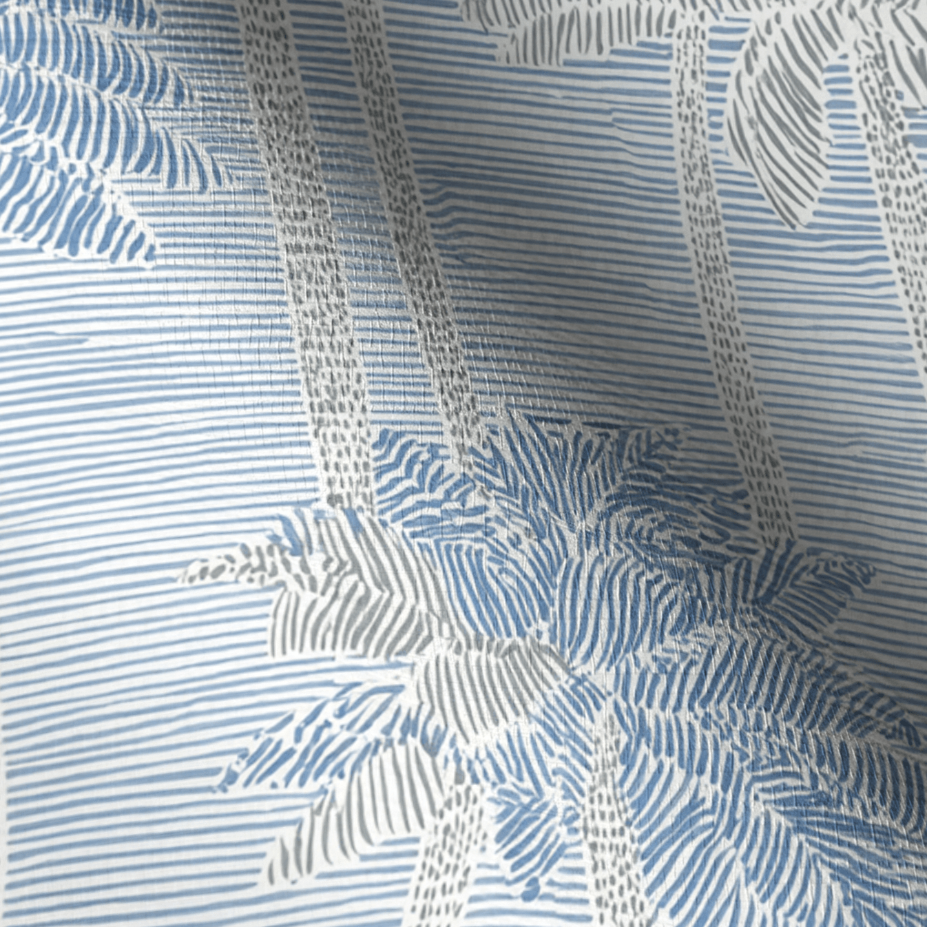 Palm Sketch Faux Grasscloth Wallpaper - Lemon Park