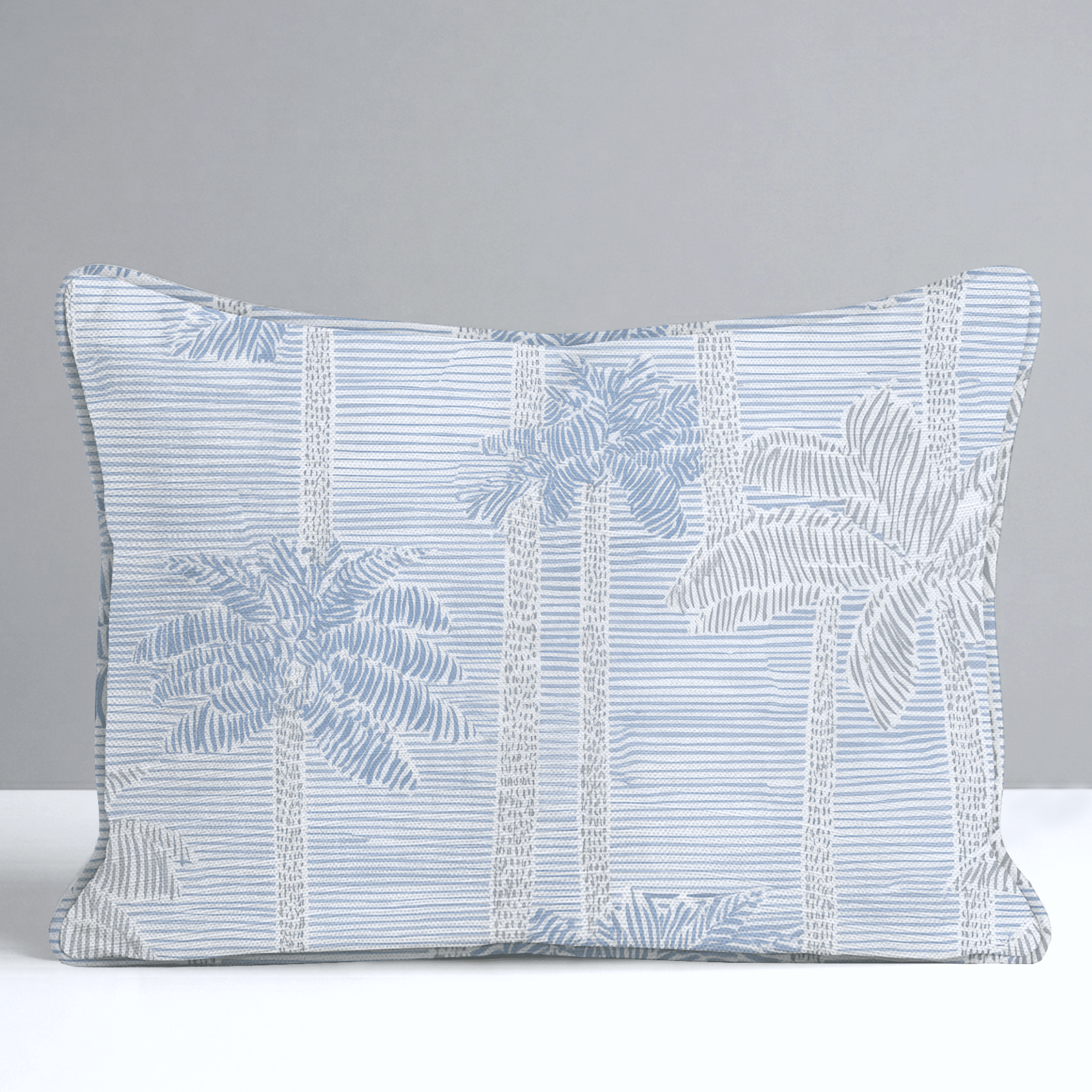 Palm Sketch Throw Pillow - Lemon Park