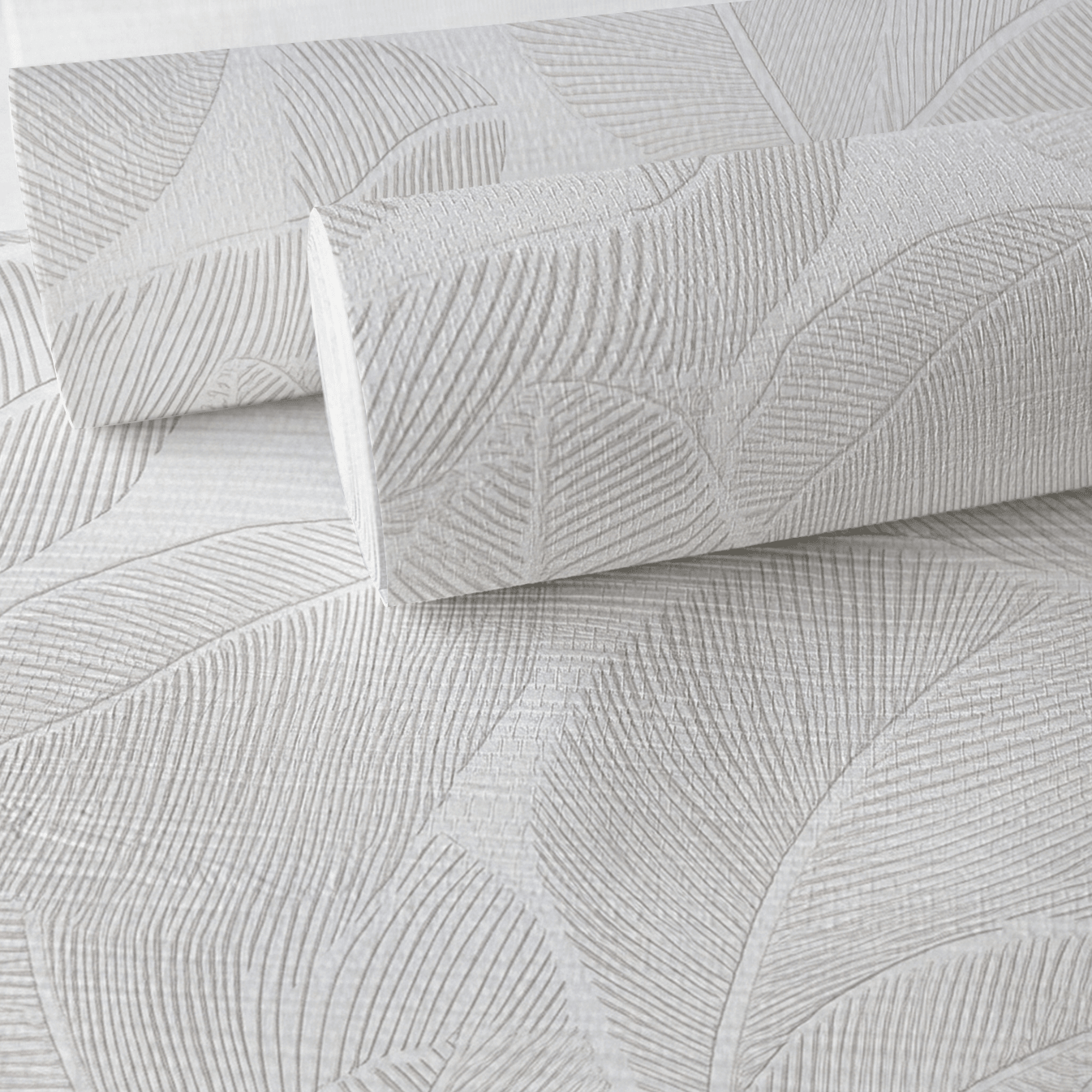 Palm Sway Faux Grasscloth Wallpaper - Lemon Park