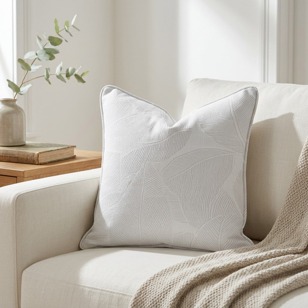 Palm Sway Throw Pillow - Lemon Park