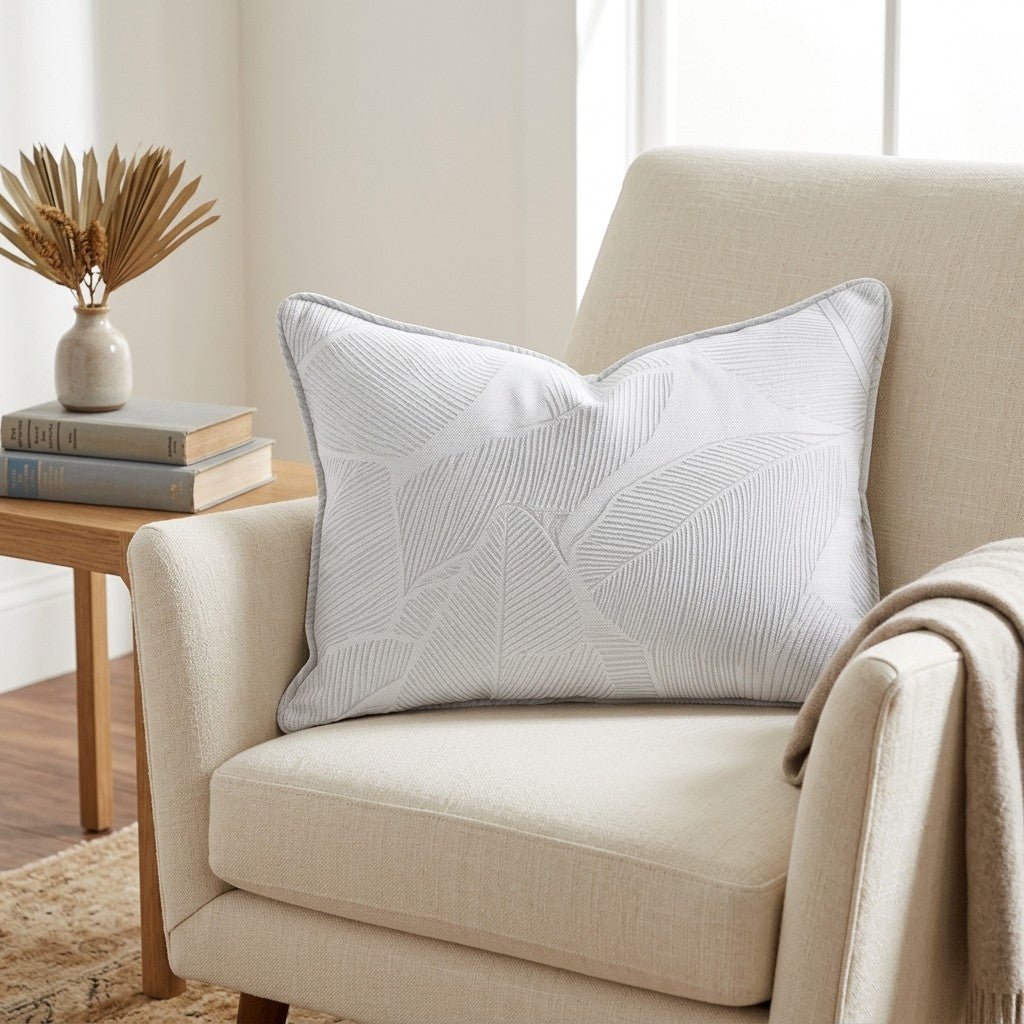 Palm Sway Throw Pillow - Lemon Park