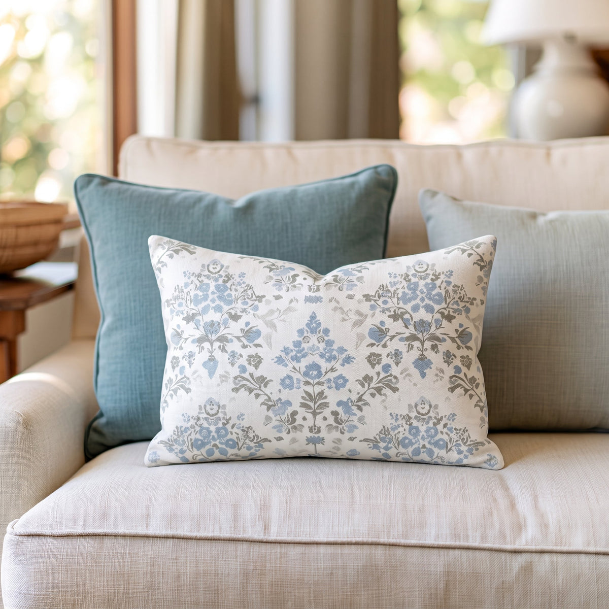 Palmetto Porch Throw Pillow - Lemon Park