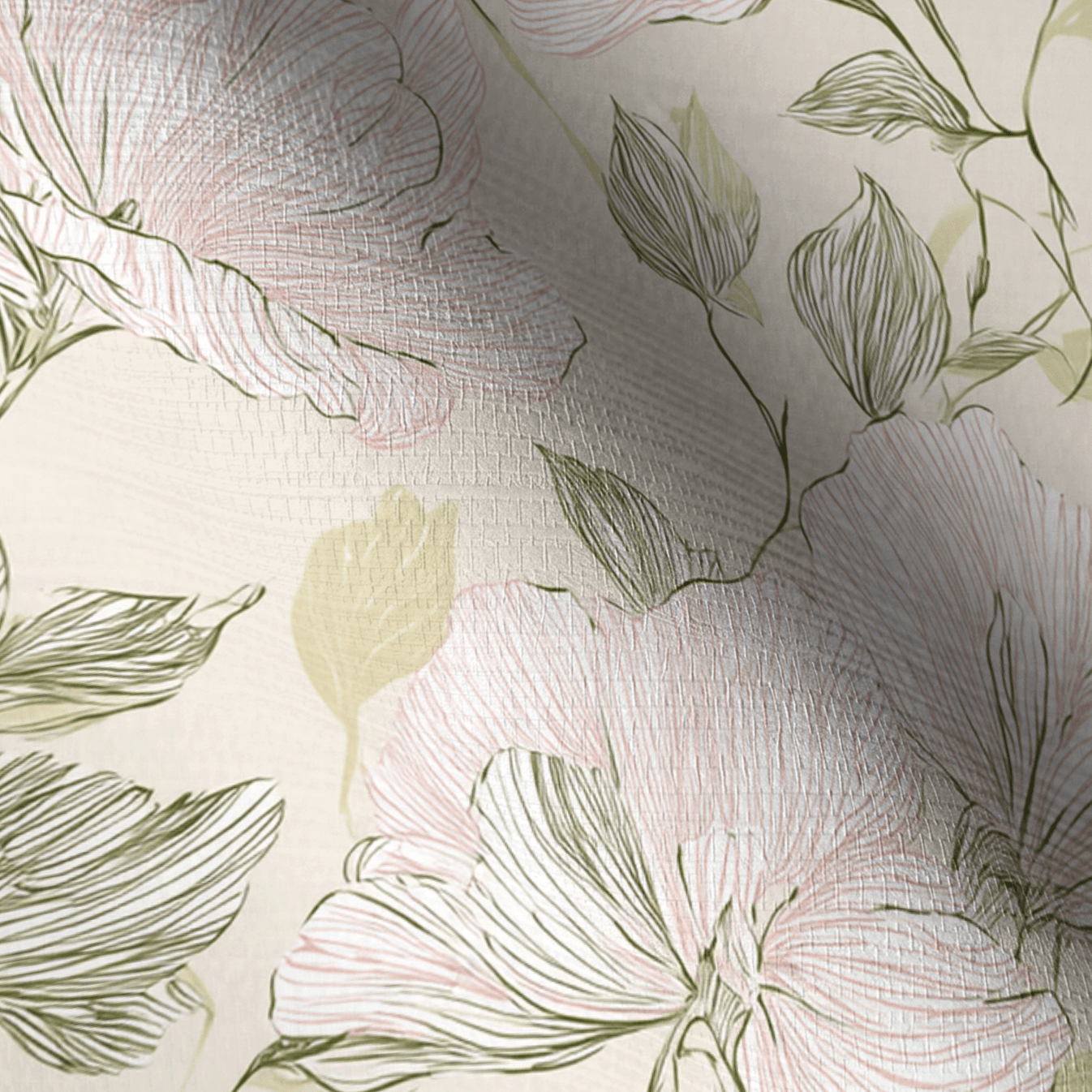 Pamper Faux Grasscloth Wallpaper - Lemon Park