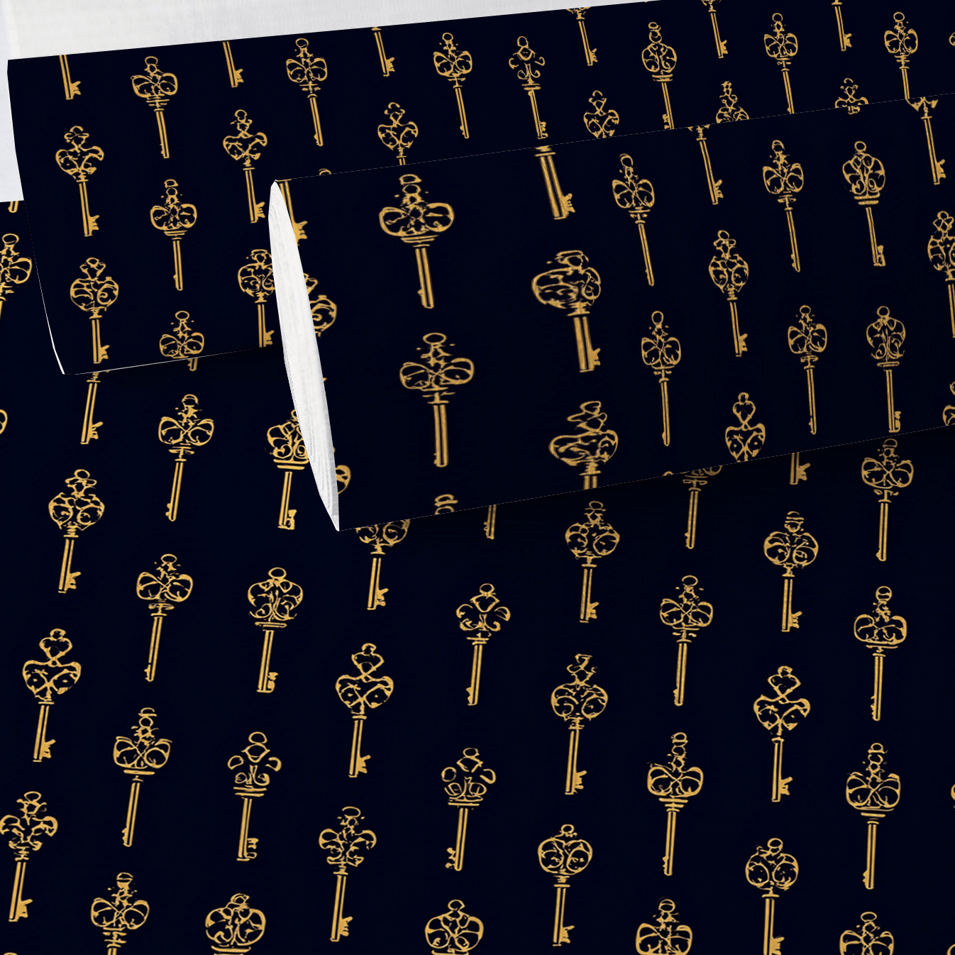 Paris Bridge Faux Grasscloth Wallpaper - Lemon Park