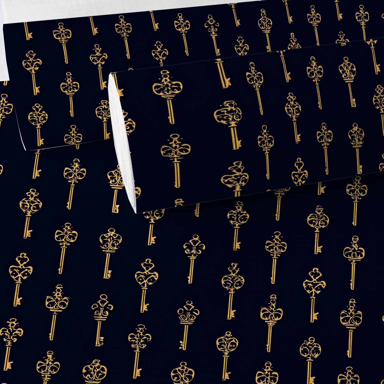 Paris Bridge Faux Grasscloth Wallpaper