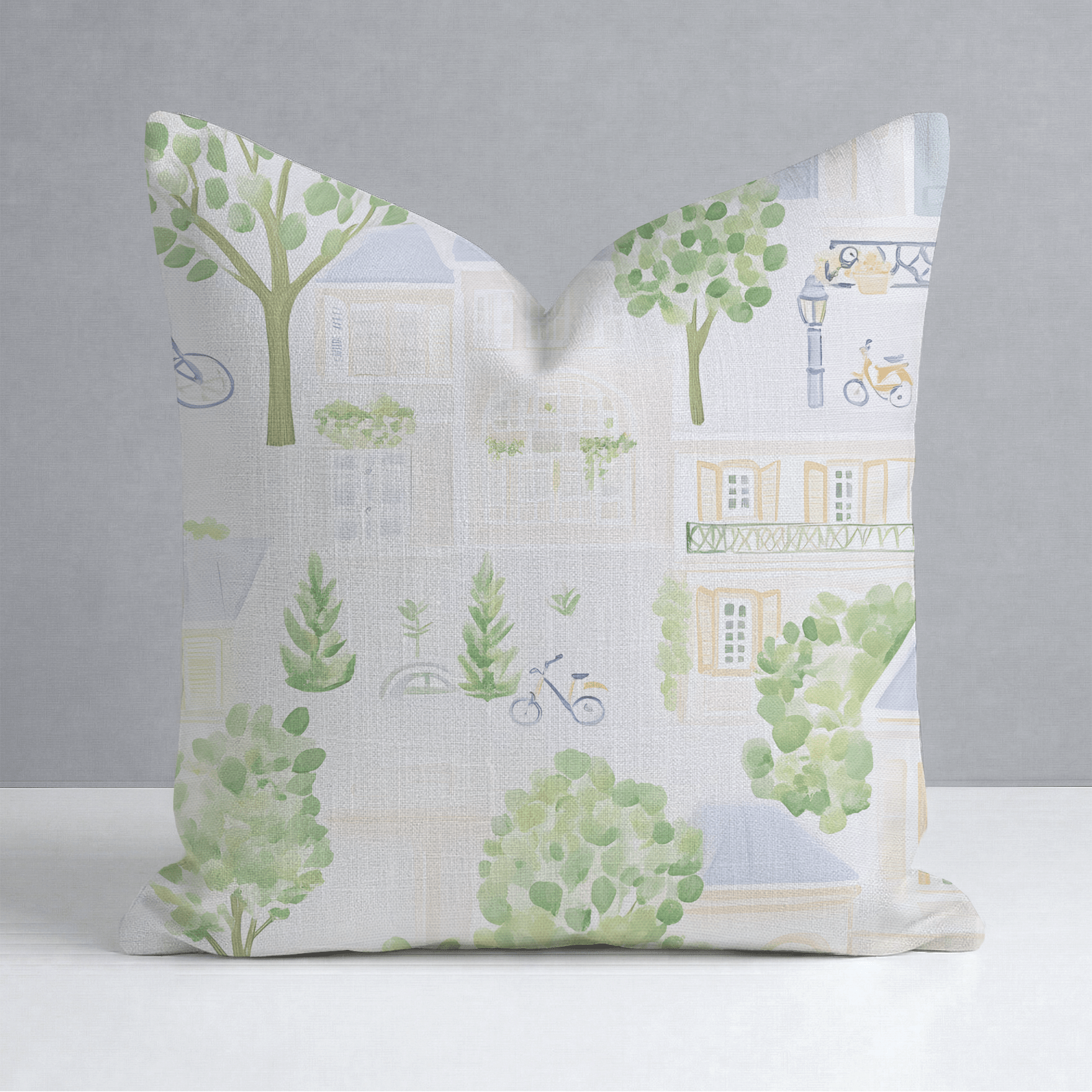 Park Ave Throw Pillow - Lemon Park