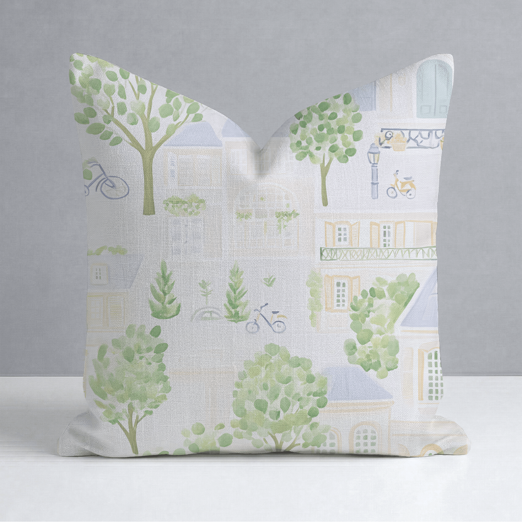 Park Ave Throw Pillow - Lemon Park