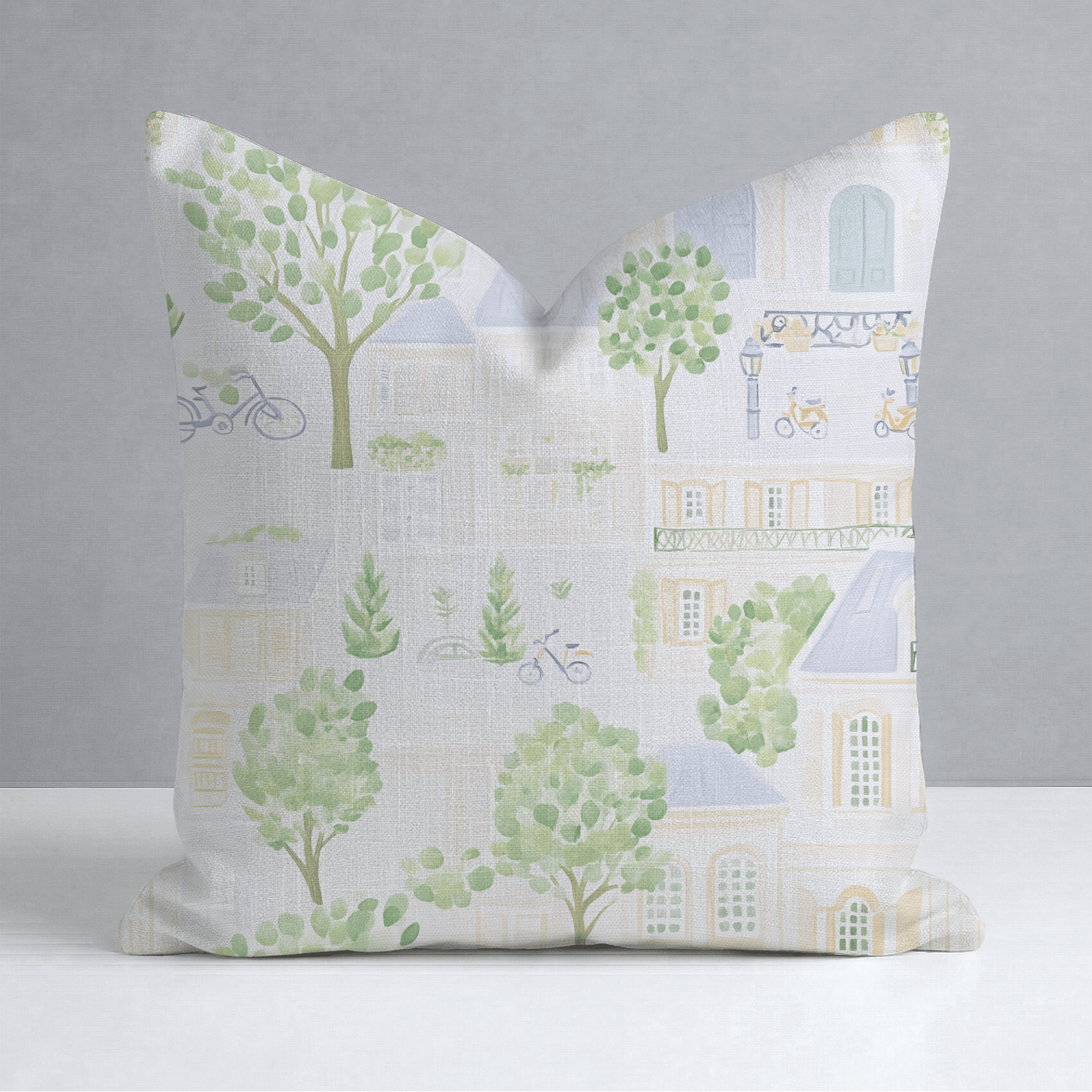 Park Ave Throw Pillow - Lemon Park
