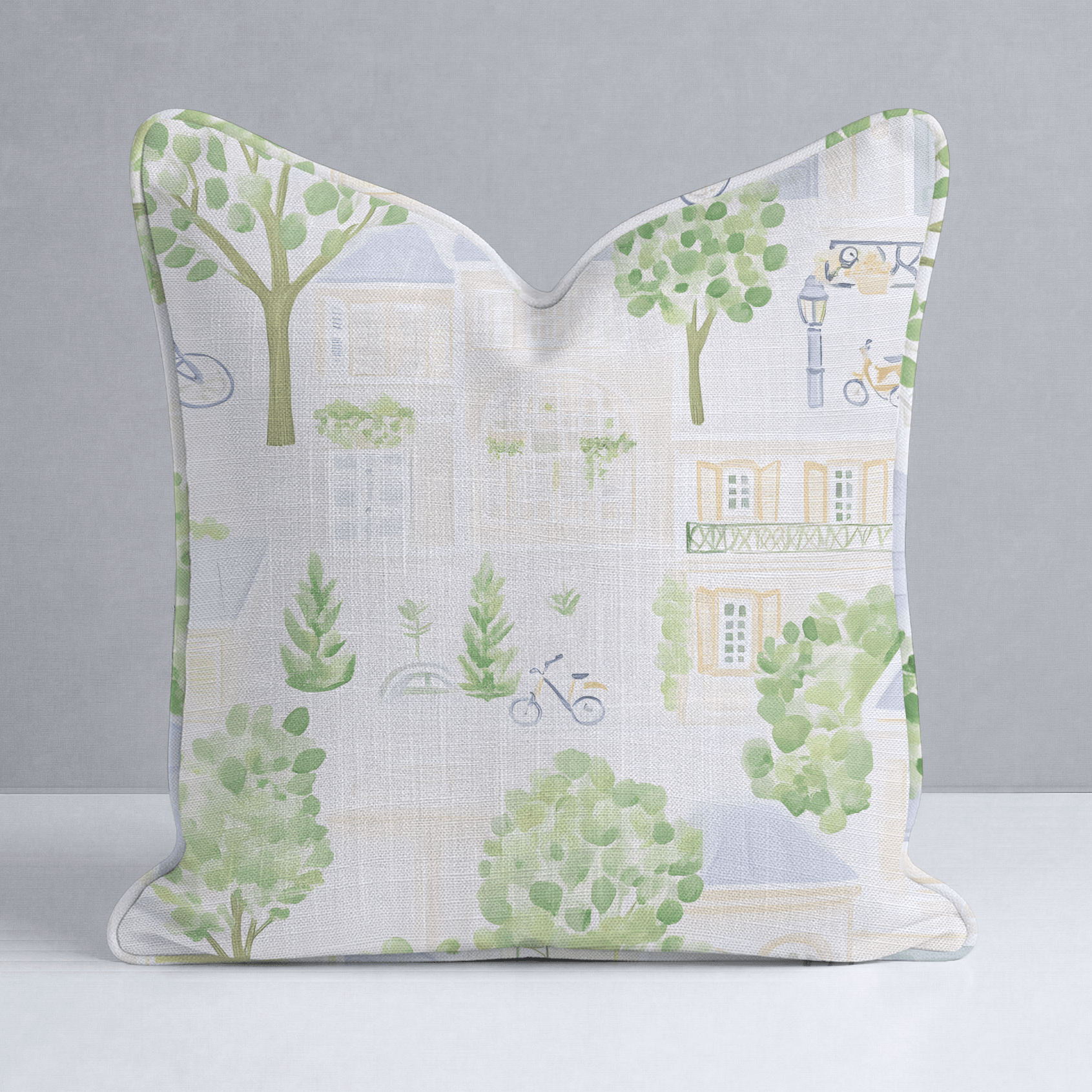 Park Ave Throw Pillow - Lemon Park