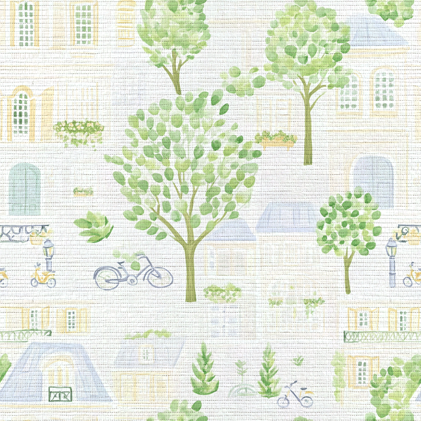 Park Ave Faux Grasscloth Wallpaper