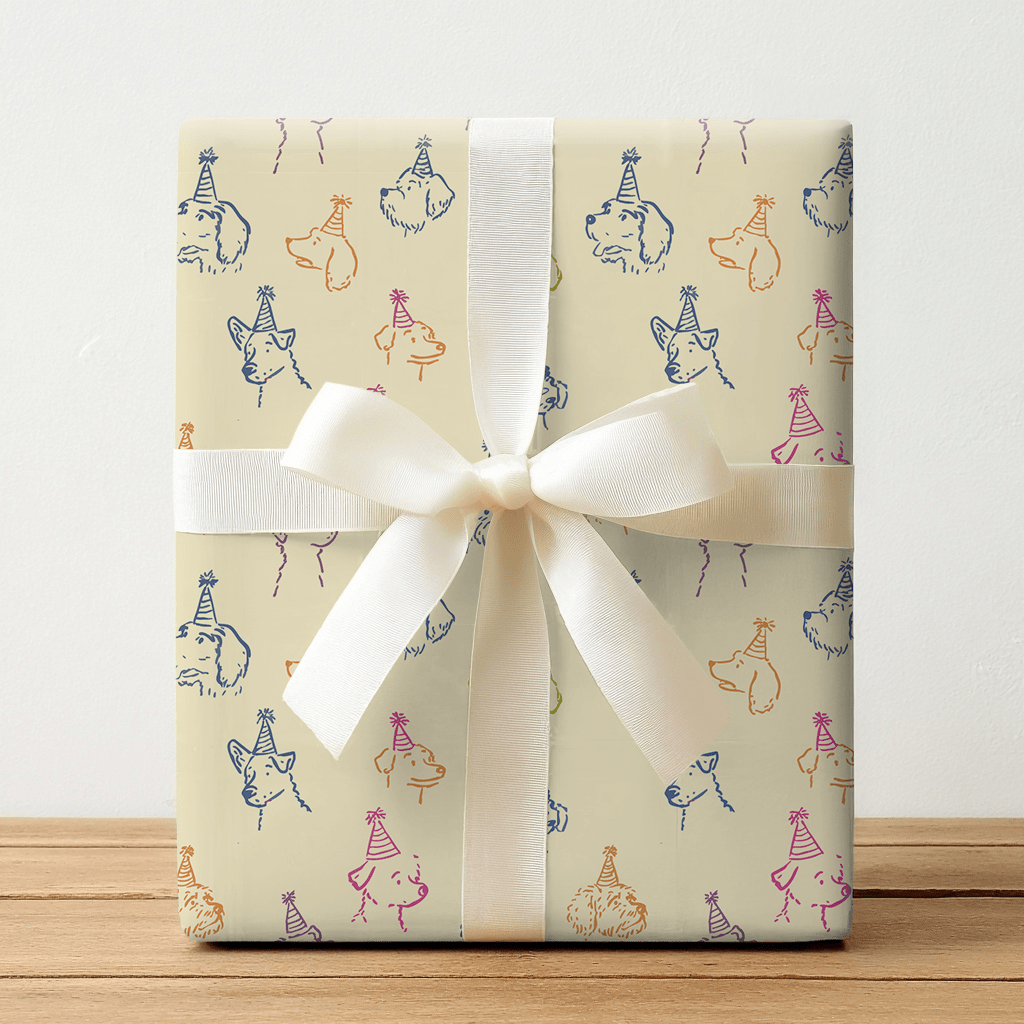 Party Dogs - Wrapping Paper - Lemon Park