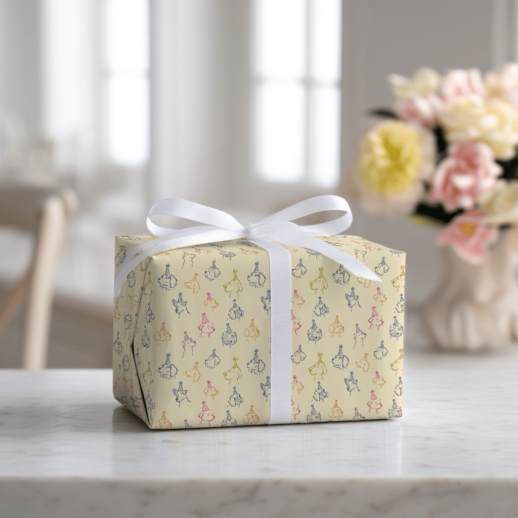 Party Dogs - Wrapping Paper - Lemon Park