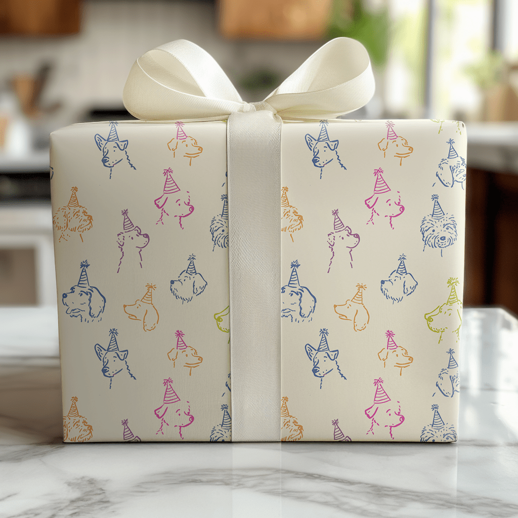 Party Dogs - Wrapping Paper - Lemon Park