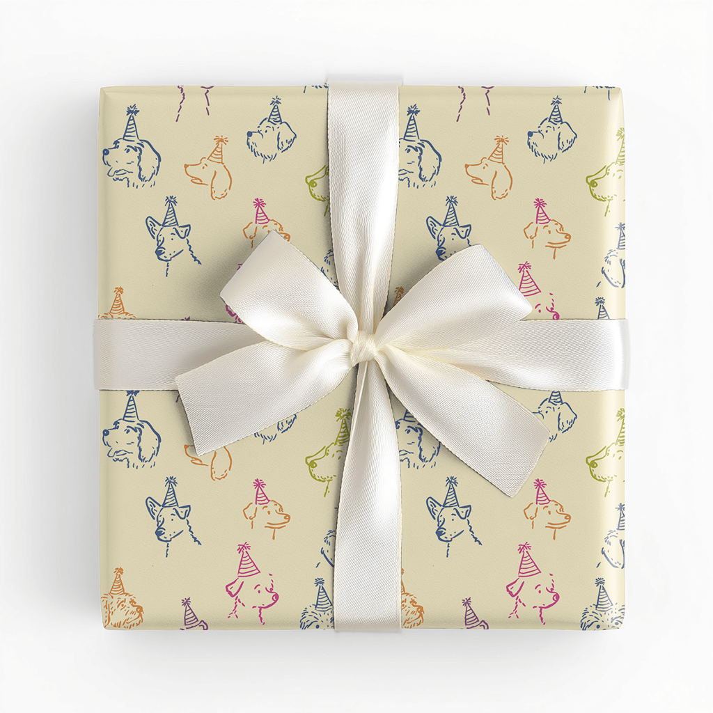 Party Dogs - Wrapping Paper - Lemon Park