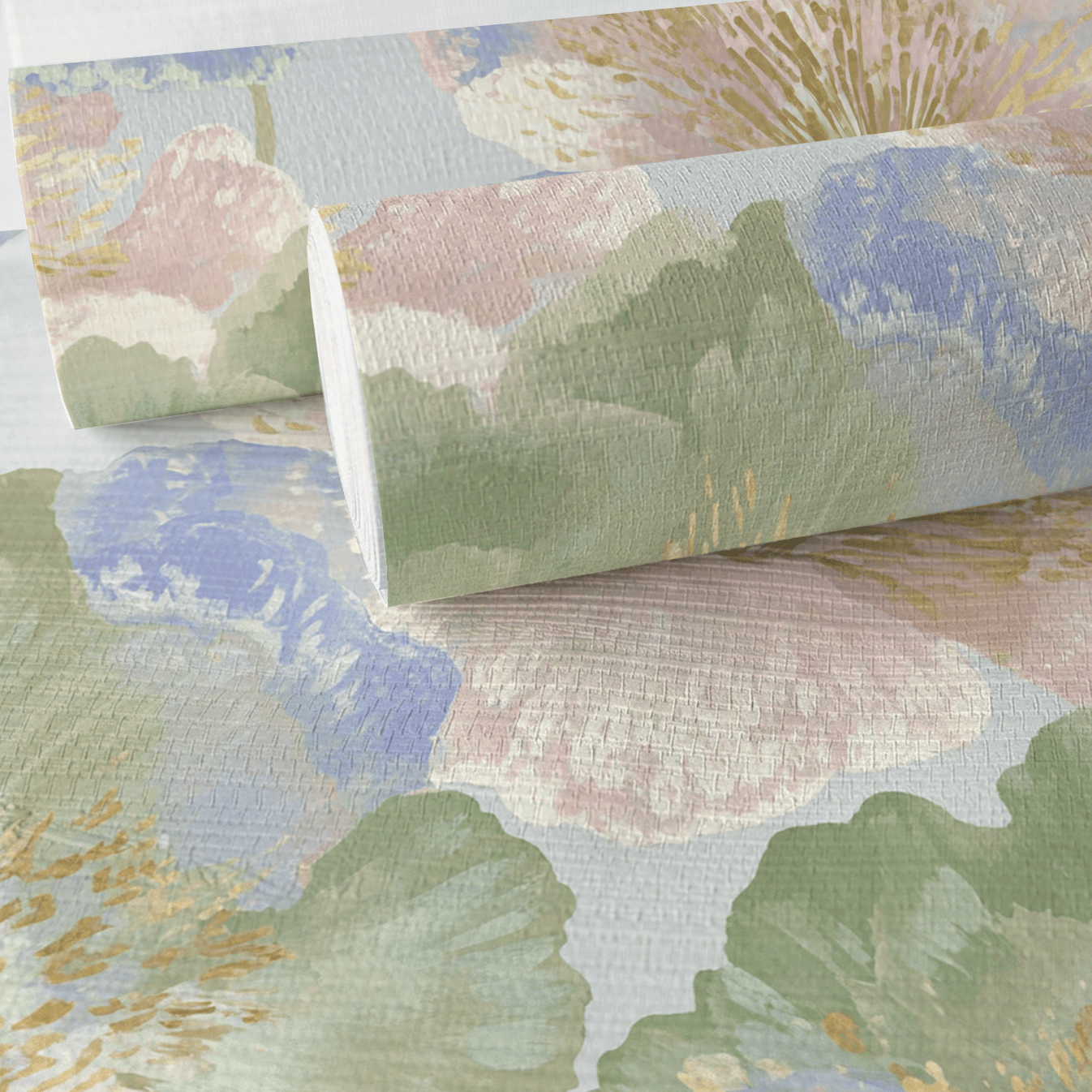 Pastel Current Faux Grasscloth Wallpaper - Lemon Park
