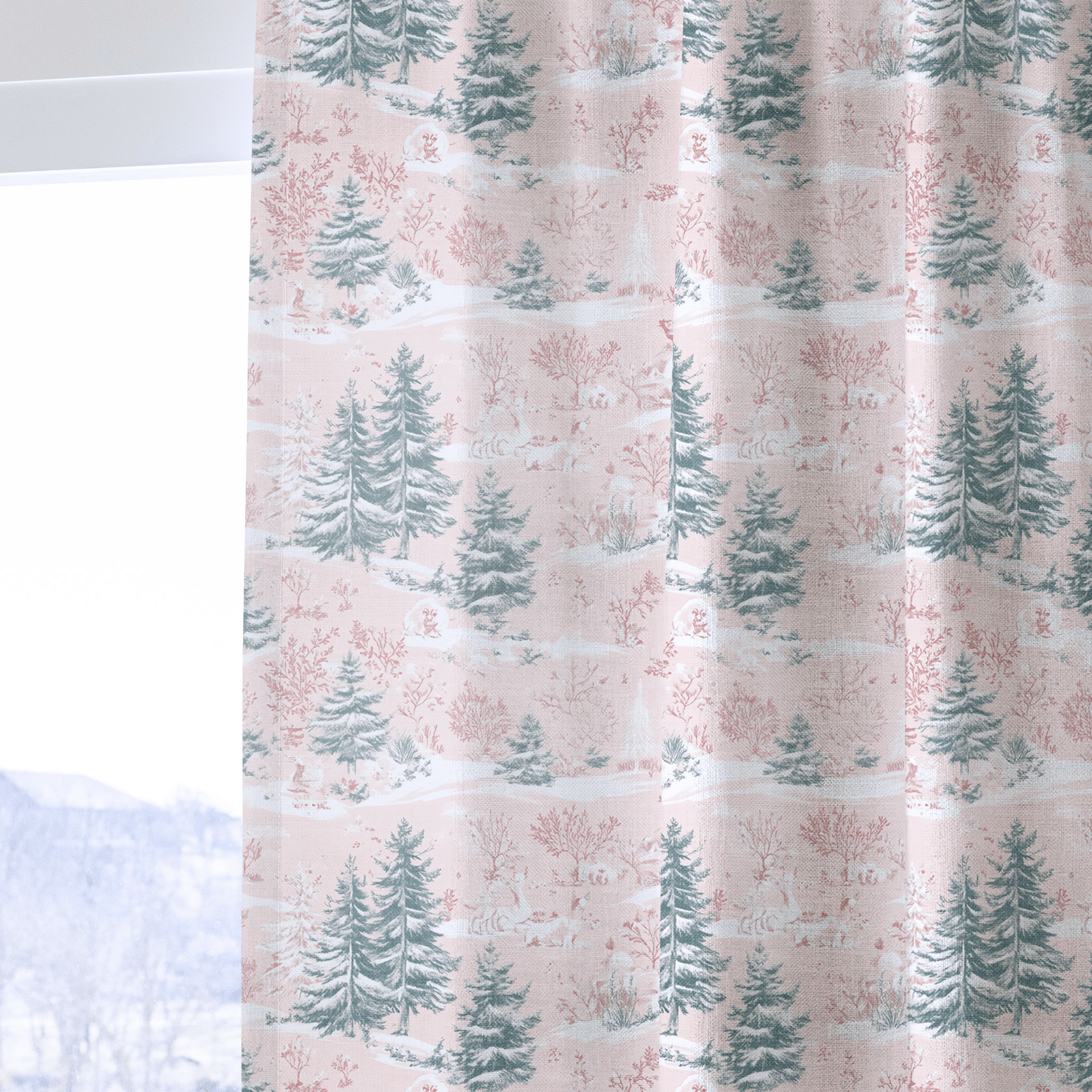Pastel Frost Toile - Drapery - Lemon Park
