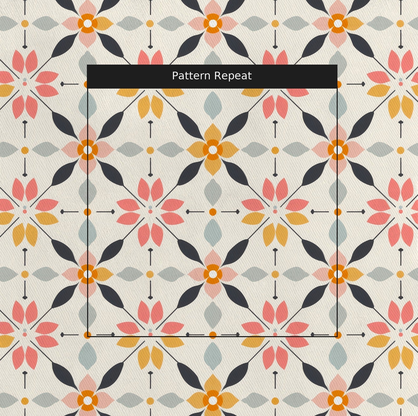 Pastel Lattice - Fabric - Lemon Park