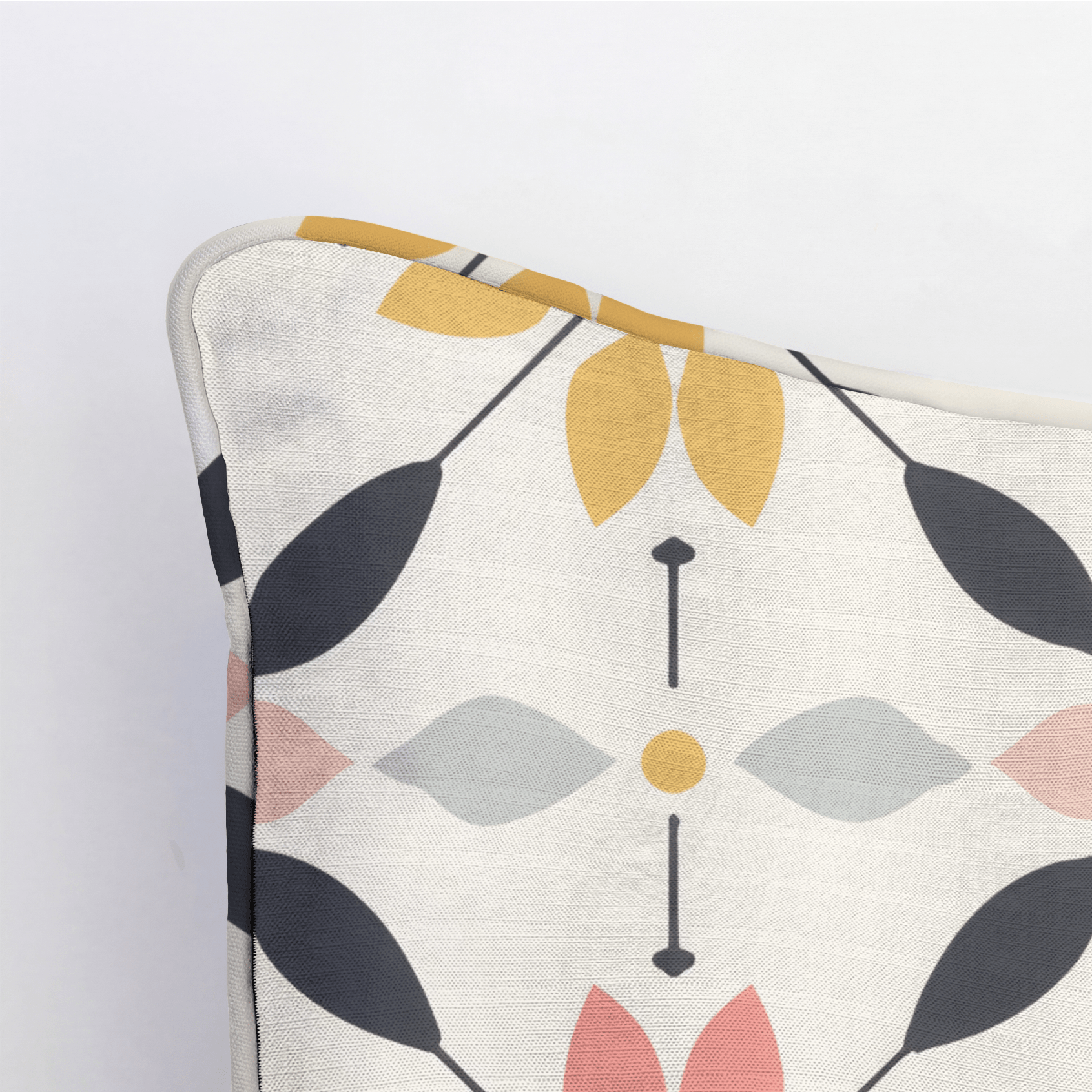 Pastel Lattice Throw Pillow - Lemon Park