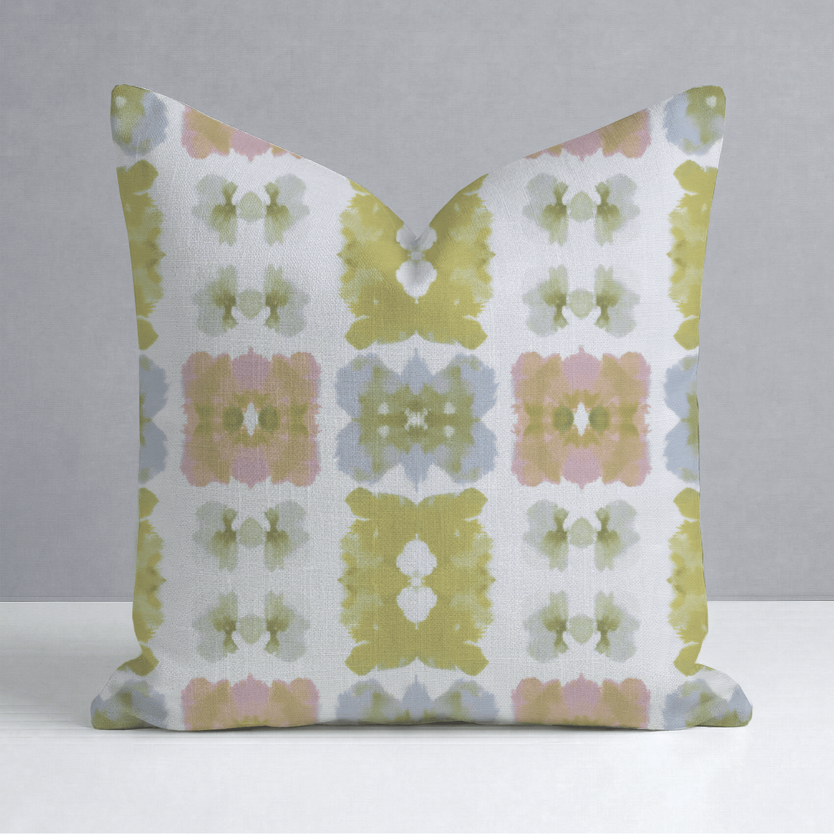 Pastel Loom Throw Pillow - Lemon Park
