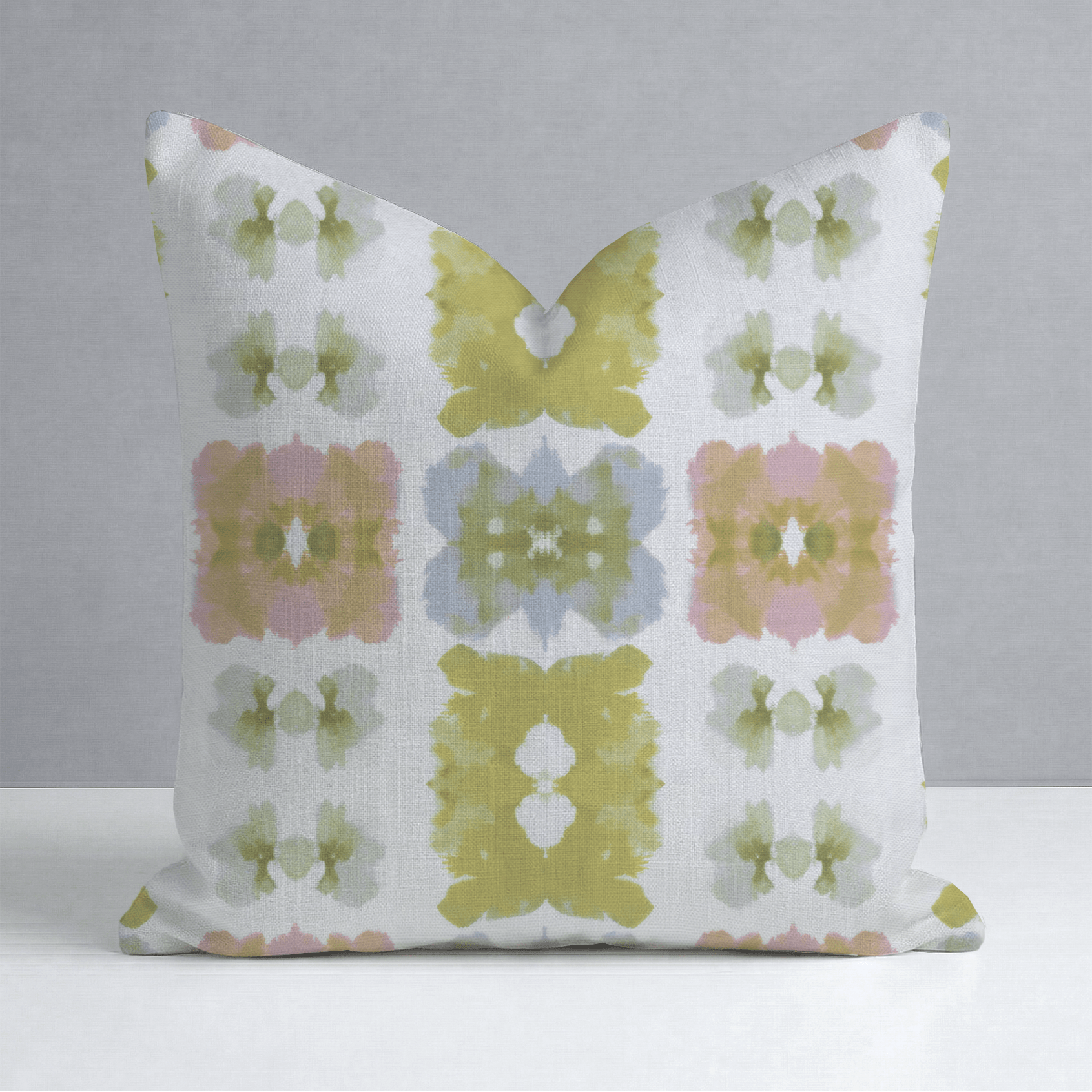 Pastel Loom Throw Pillow - Lemon Park