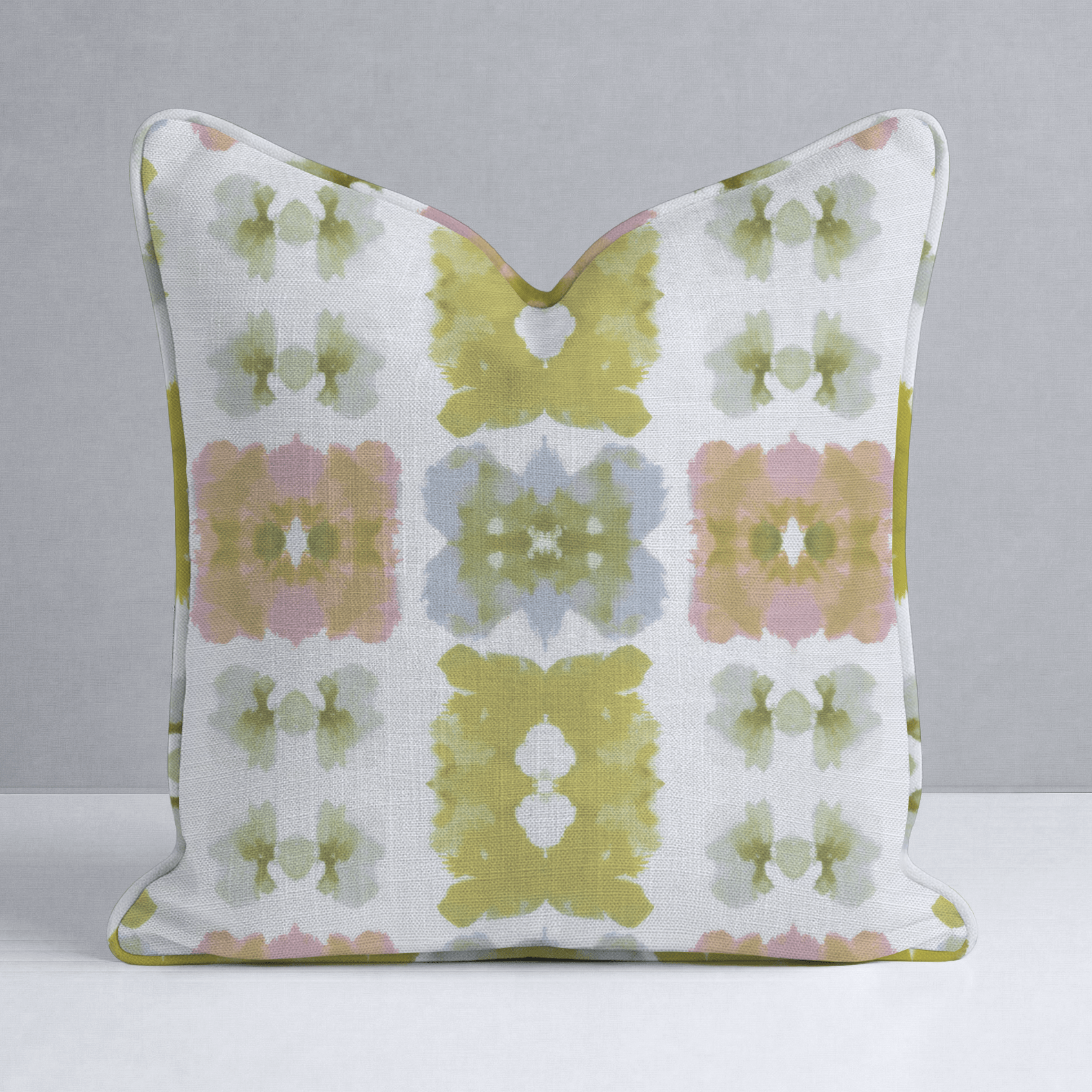 Pastel Loom Throw Pillow - Lemon Park
