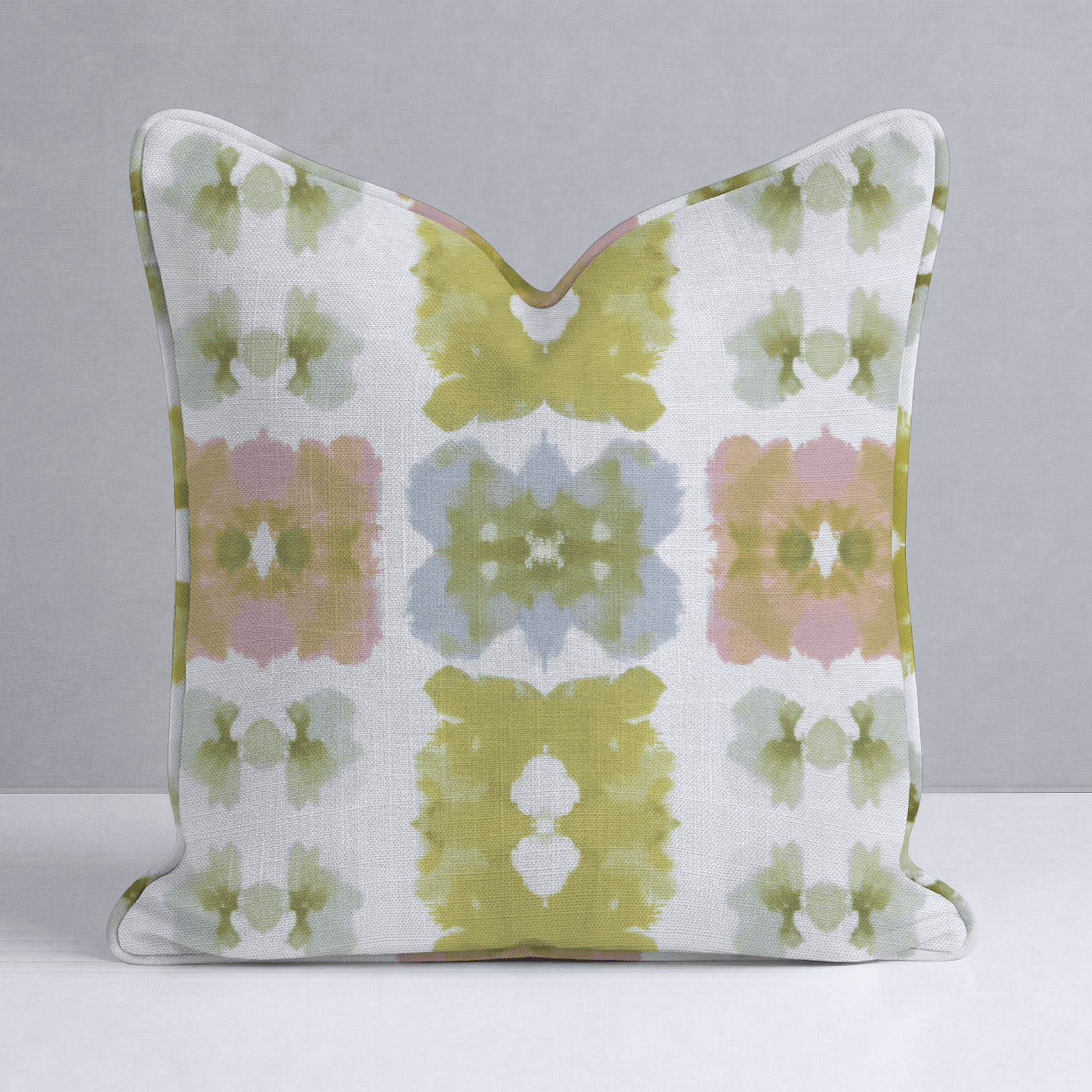 Pastel Loom Throw Pillow - Lemon Park