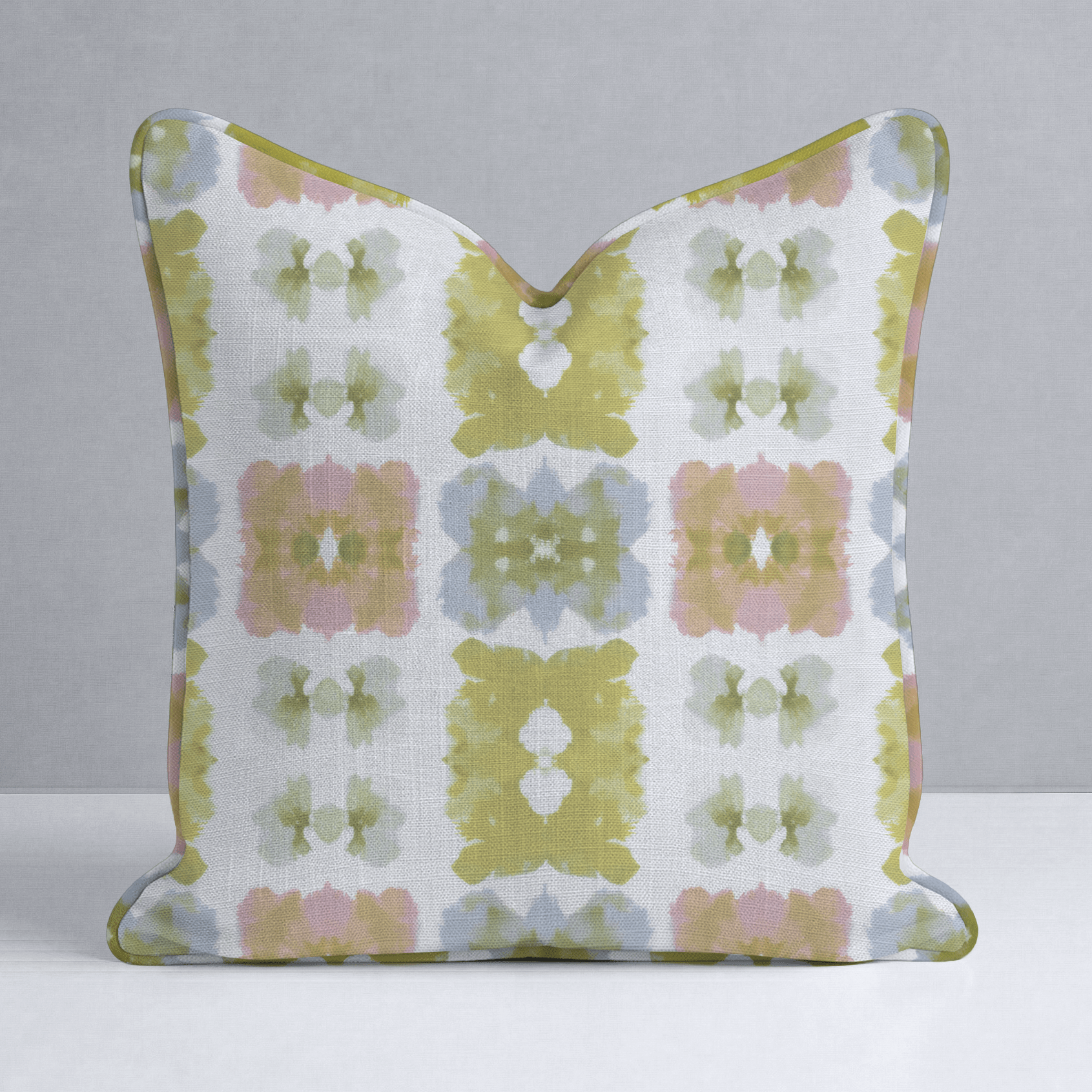 Pastel Loom Throw Pillow - Lemon Park