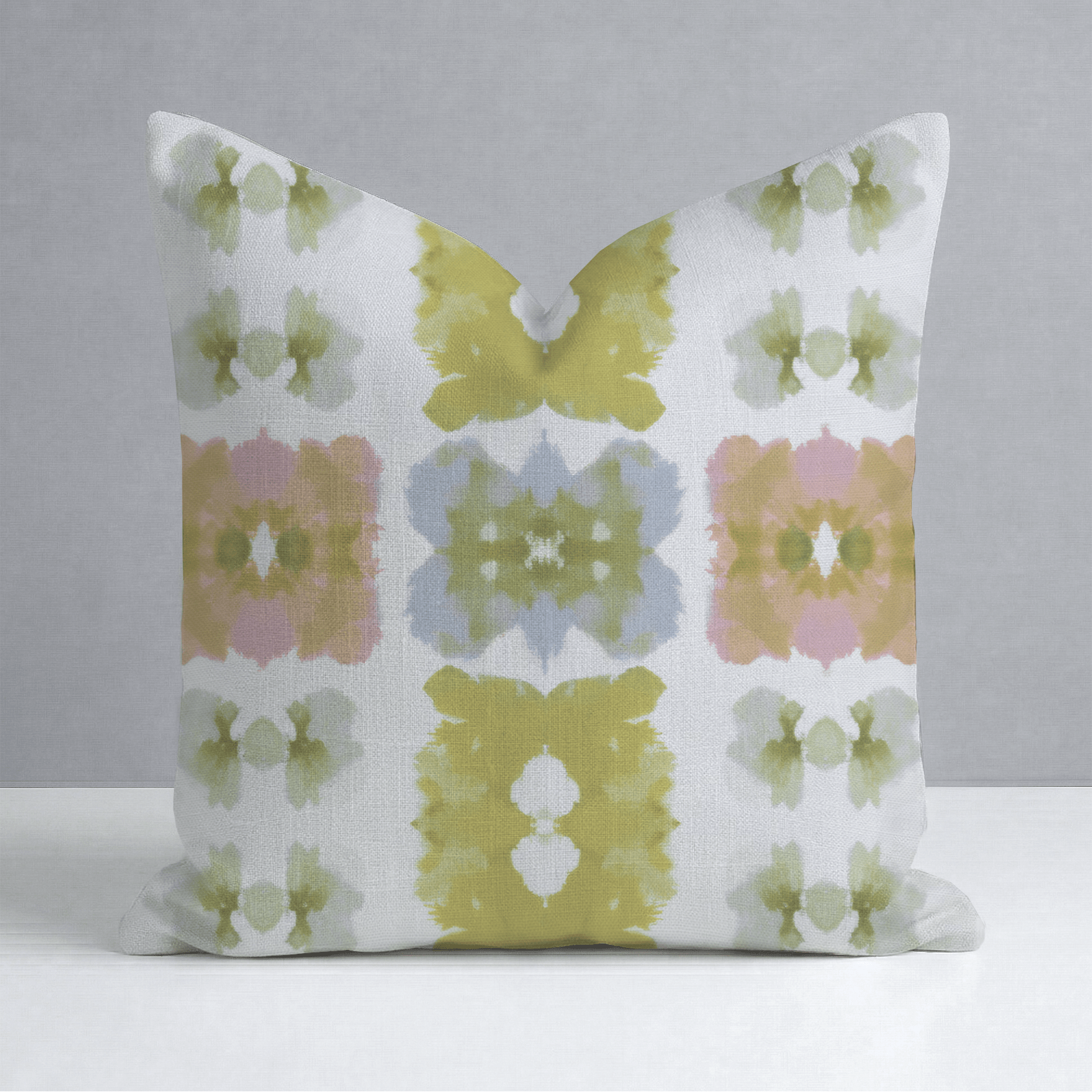 Pastel Loom Throw Pillow - Lemon Park