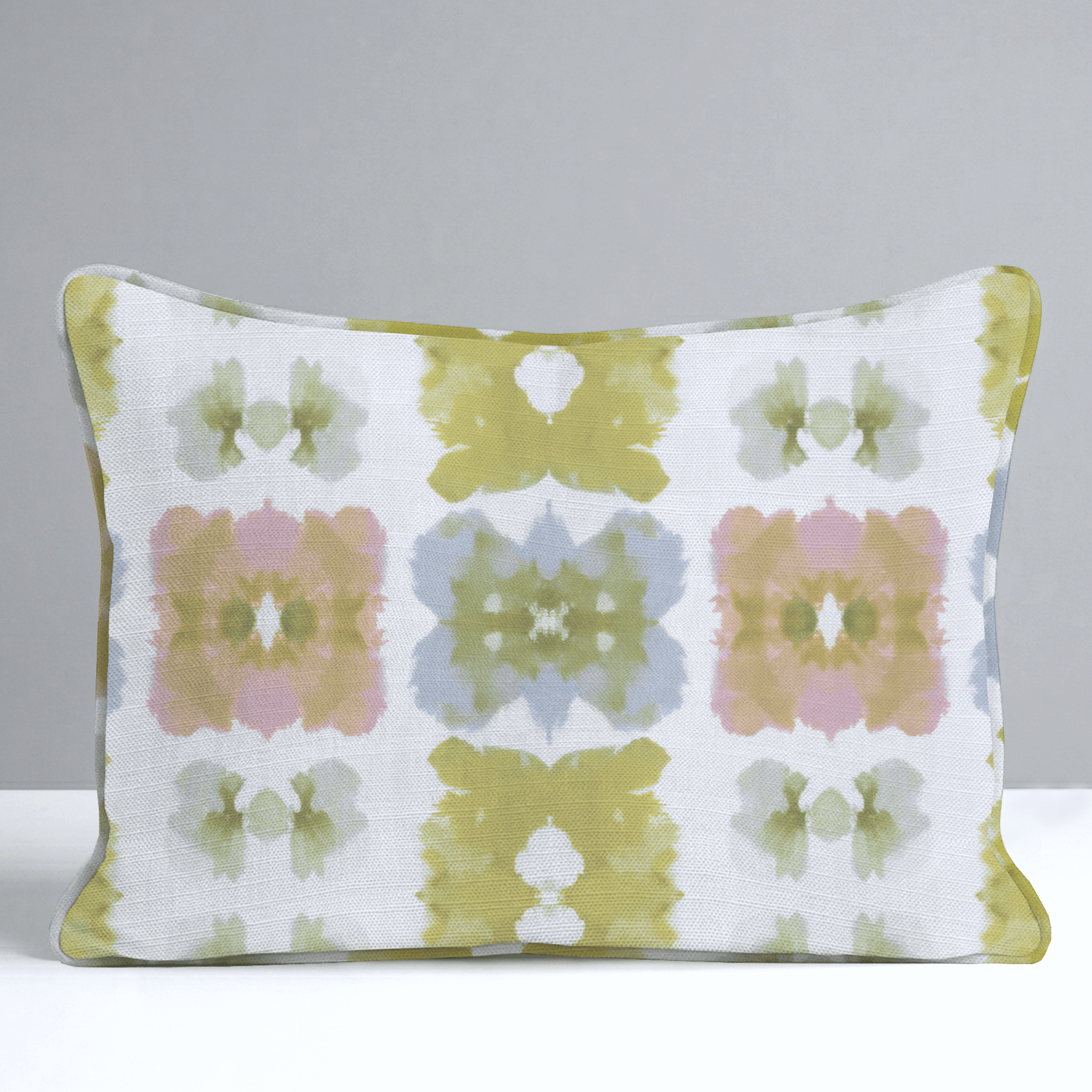 Pastel Loom Throw Pillow - Lemon Park