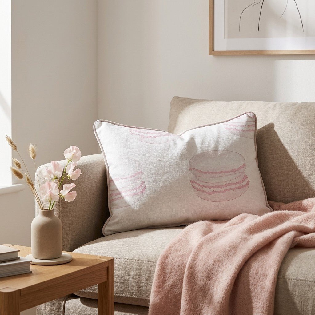 Pastel Paris Throw Pillow - Lemon Park
