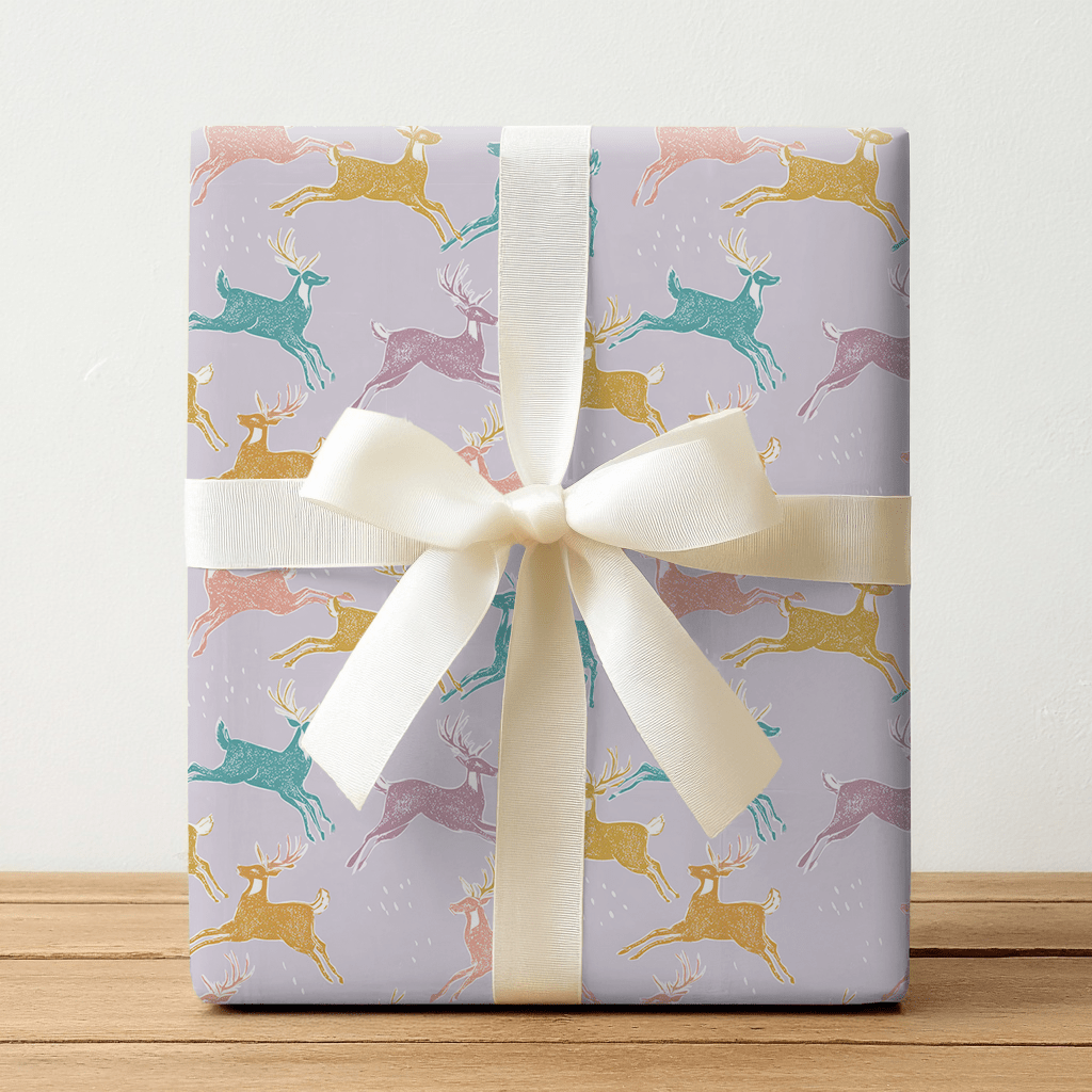 Pastel Prancers - Wrapping Paper - Lemon Park