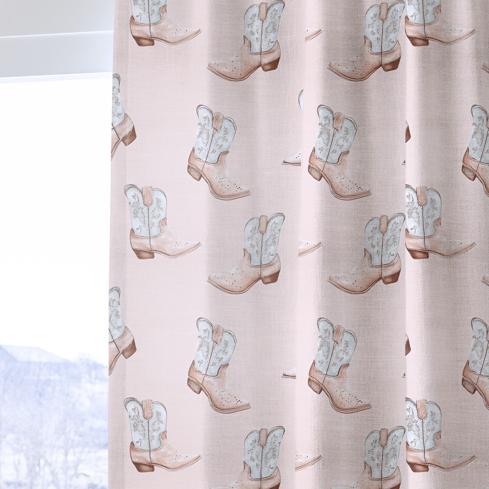 Pastel Rodeo - Drapery - Lemon Park